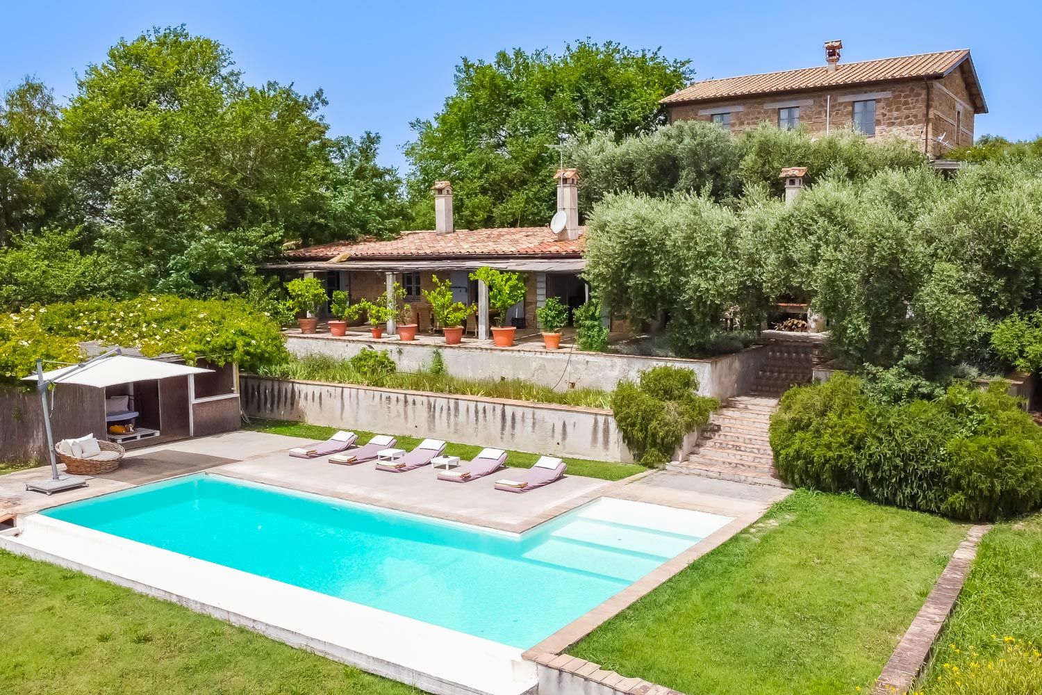 Villa Dorata Foglia Magliano: 7-Bedroom Villa with Infinity Pool, Spa & Tennis Court in Ma