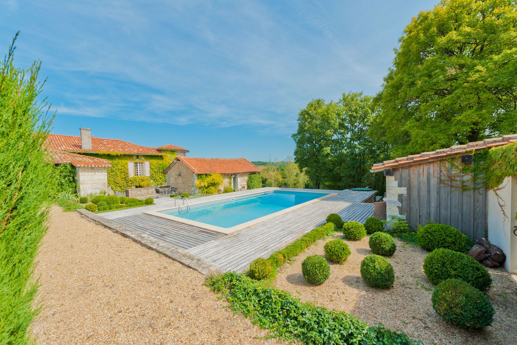 Villa Ocre Malardier Dordogne: 5-Bedroom Countryside Retreat with Heated Pool and Tennis Co