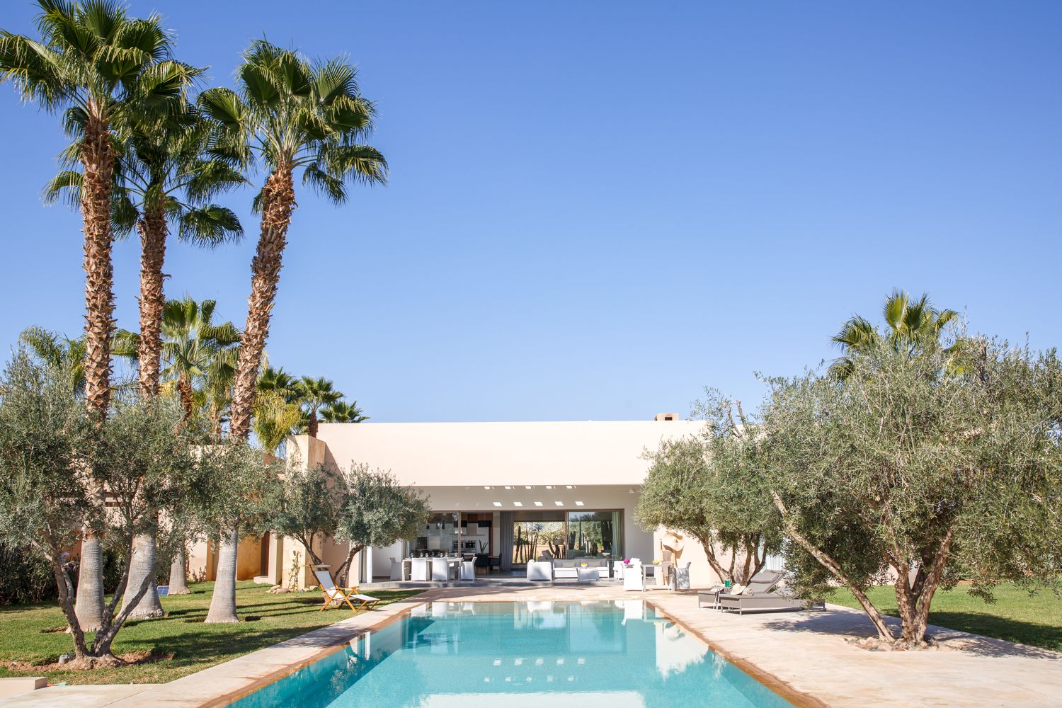 Villa Safran Azkar Marrakech: 3-Bedroom Villa with Heated Pool and Lush Gardens in Marrake