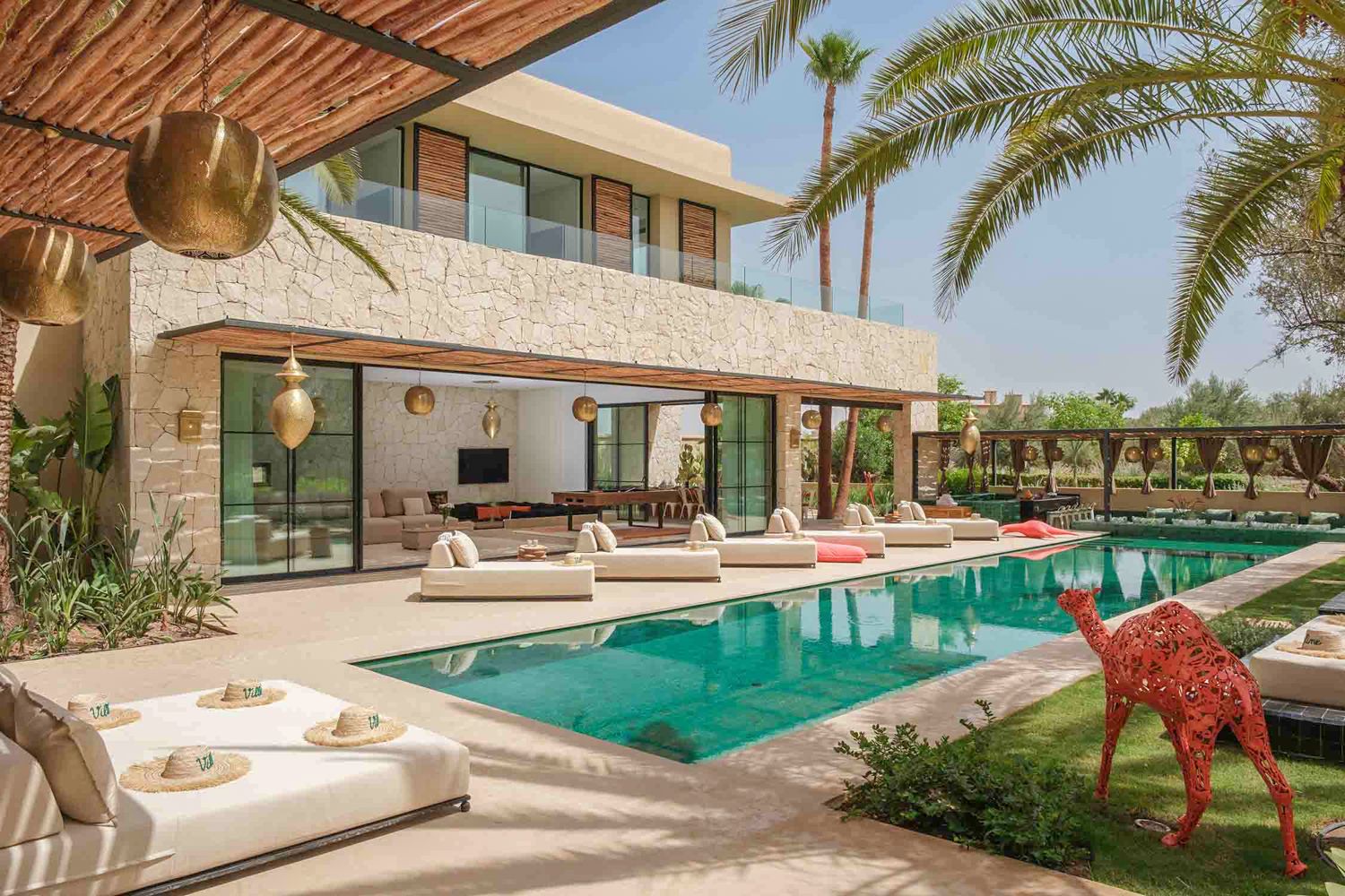 Villa Safran Jeddi Marrakech: 8-Bedroom Private Spa Villa with Heated Pool in Marrakech, M