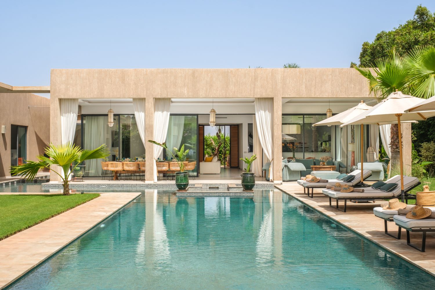 Villa Safran Majorelle Marrakech: 5-Bedroom Luxury Villa Rental Marrakech with Heated Pool, Sp