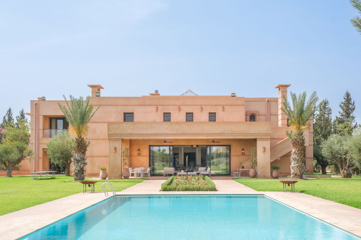 Villa Safran Palmeraie Marrakech: 9-Bedroom Villa with Heated Pool, Hammam & Gardens in Marrak