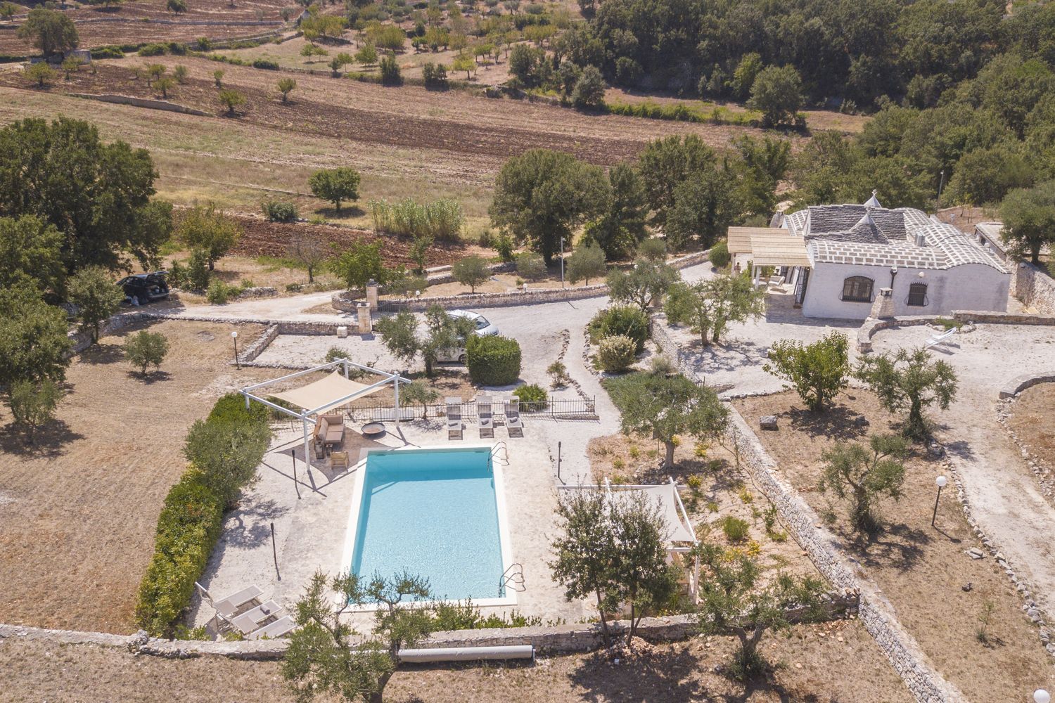 Villa Ulivo Lama Martina Franca: 5-Bedroom Trulli Villa with Spa and Valley Views in Puglia,
