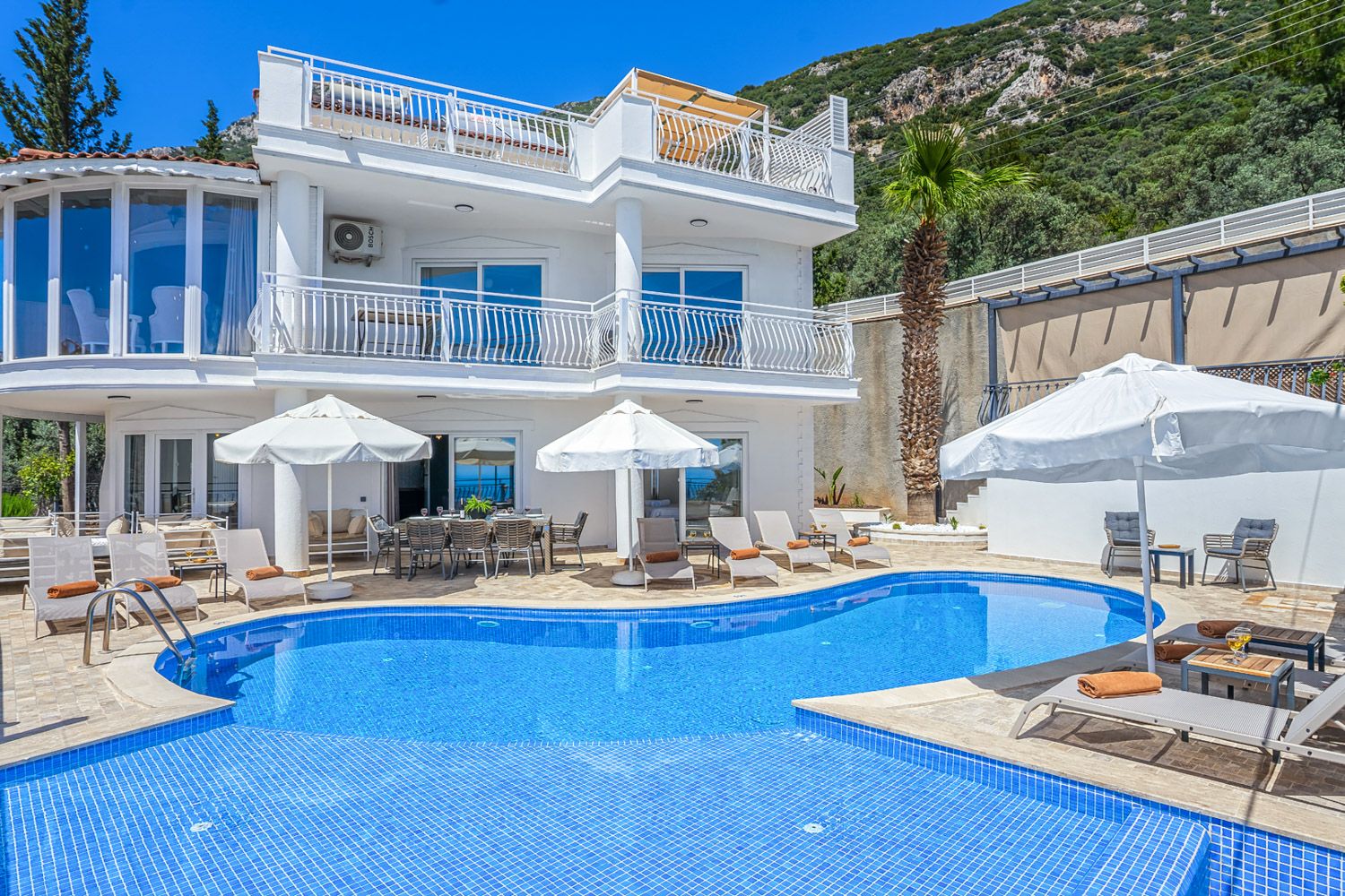 Villa Yıldız Çukurbağ Kaş: 5-Bedroom Sea View Villa with Private Pool and Spa in Kas, T