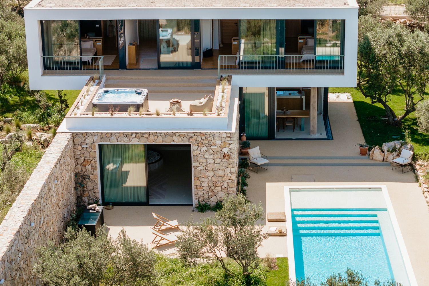 Villa Zlato Maslinica Šolta: 4-Bedroom Sea View Villa with Heated Pool and Sauna in Solta