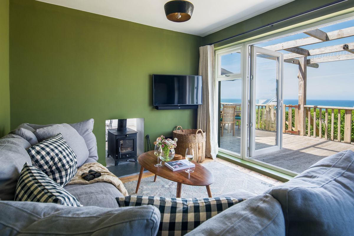 Apartment Helm Frazer Mawgan: Luxury 4-Bedroom Apartment with Sea Views and Spa, Newquay Cornwall