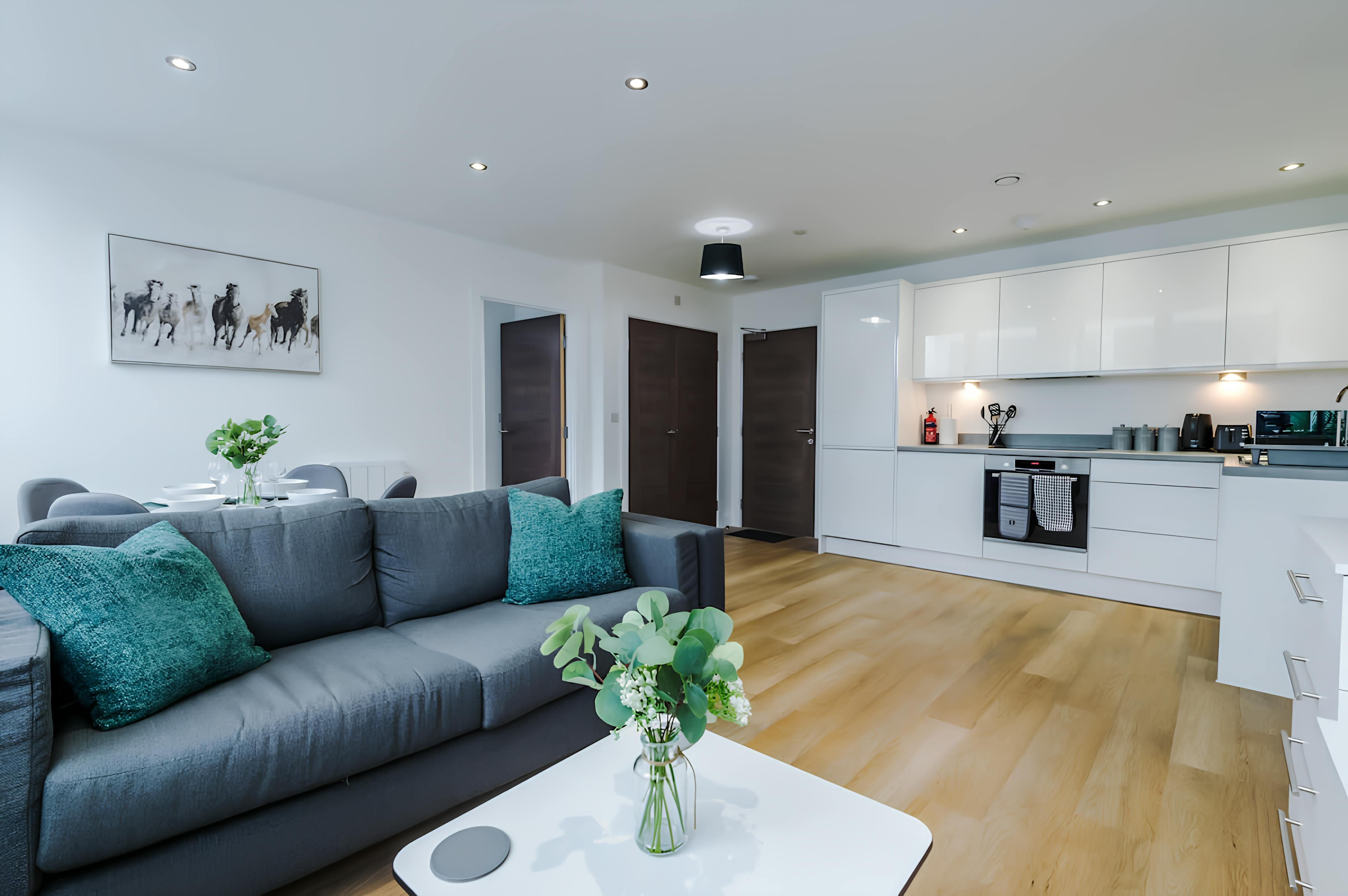 Apartment Helm Hawthorn Hulme: Luxury 2-Bedroom Apartment with Spa and Private Parking, Manchester