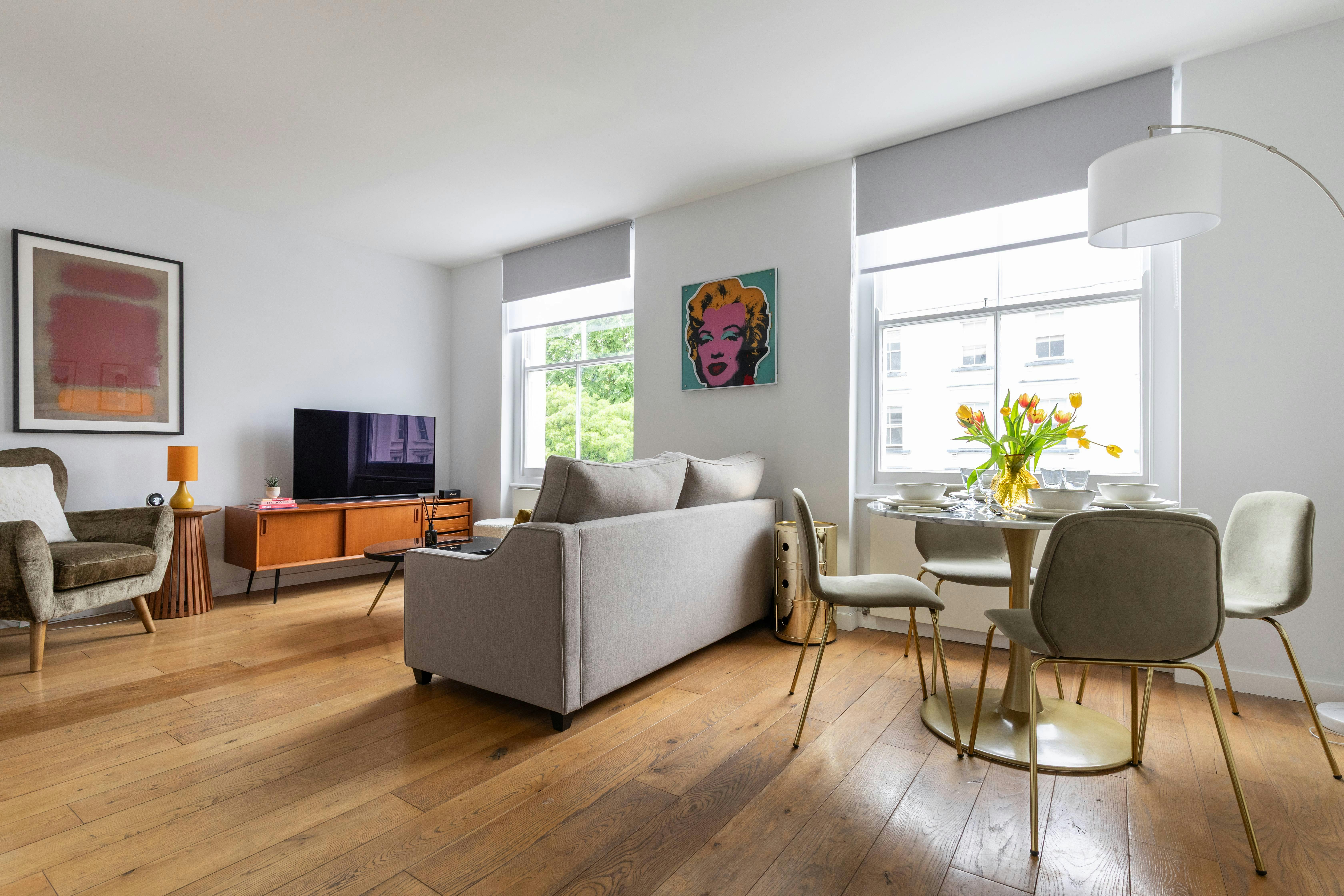 Apartment Helm Heather Norland: Luxury 1-Bedroom Apartment with Remote Work Space, Notting Hill London