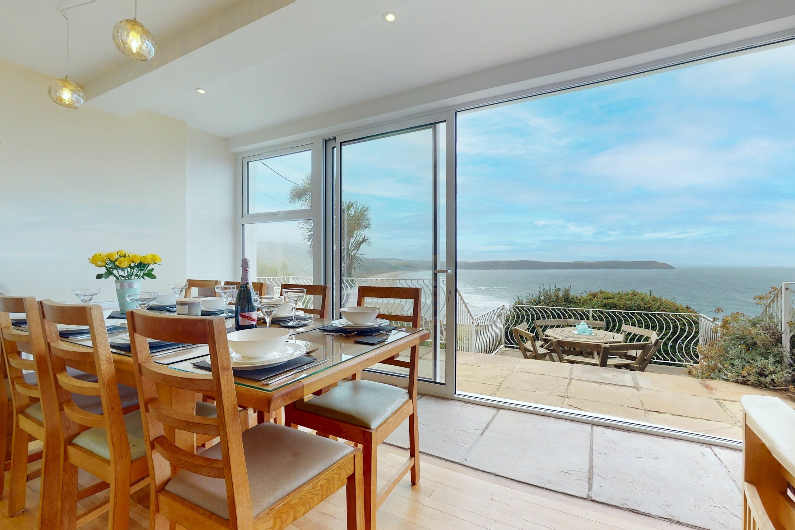 Apartment Helm Rowan Hele Woolacombe: Luxury 5-Bedroom Apartment with Sea Views and Private Parking, Woolacombe