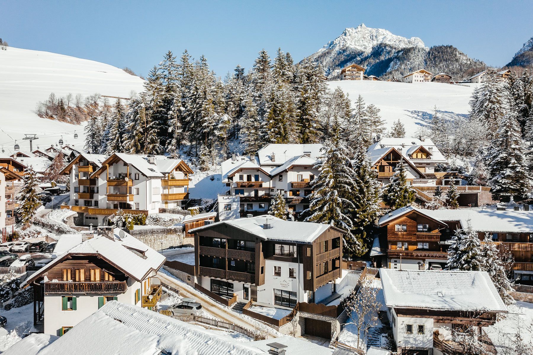 Chalet Cristallo Piculin Sanvigilio: 6-Bedroom Ski Chalet Rental with Heated Pool and Spa in the