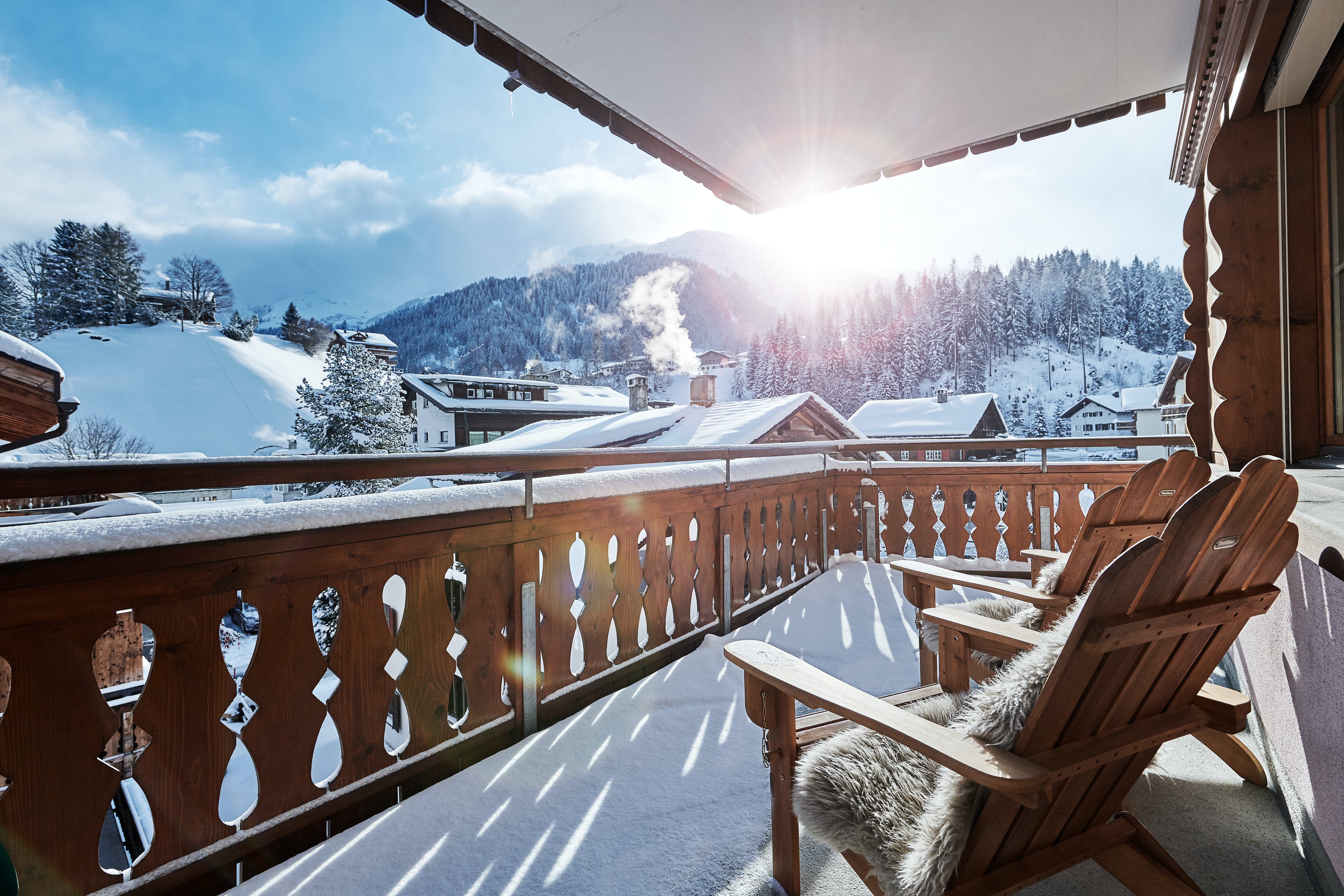 Chalet Favonio Prättigau Klosters: Luxury 2-Bedroom Ski Chalet with Spa and Fireplace, Klosters