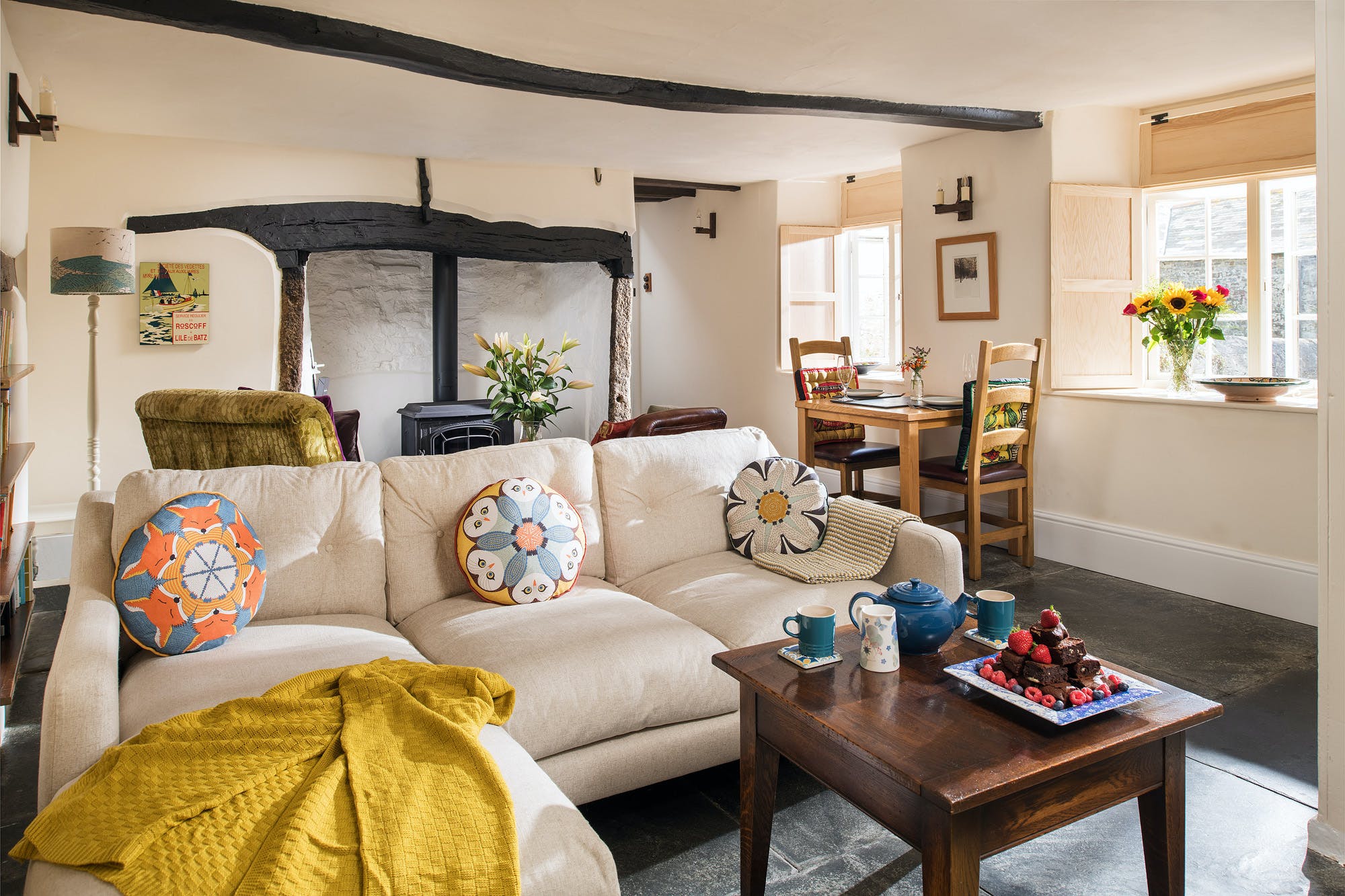 Cottage Helm Vermeil Bossiney Tintagel: Luxury 1-Bedroom Cottage with Seaview and Spa, Tintagel Cornwall