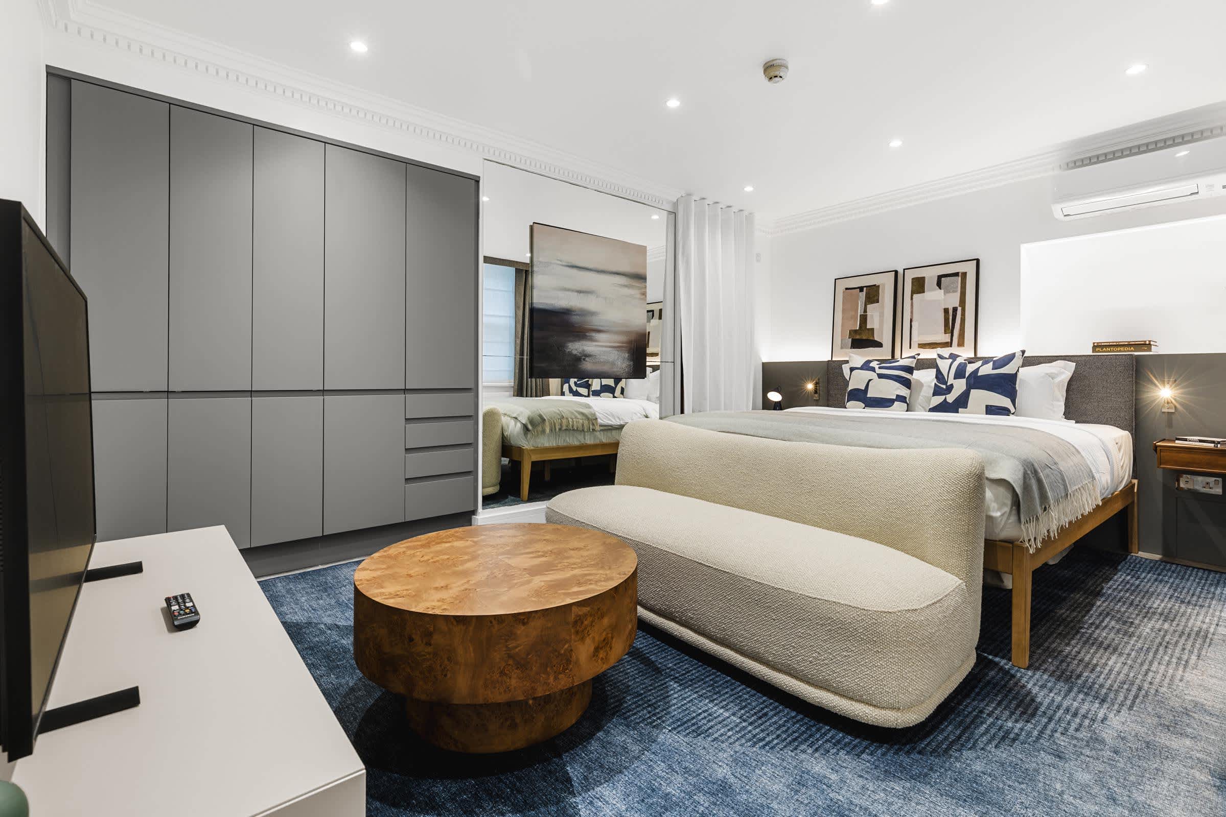 House Helm Hawley Bayswater: Luxury 1-Bedroom Apartment with Air Conditioning and Private Parking, Bayswater London