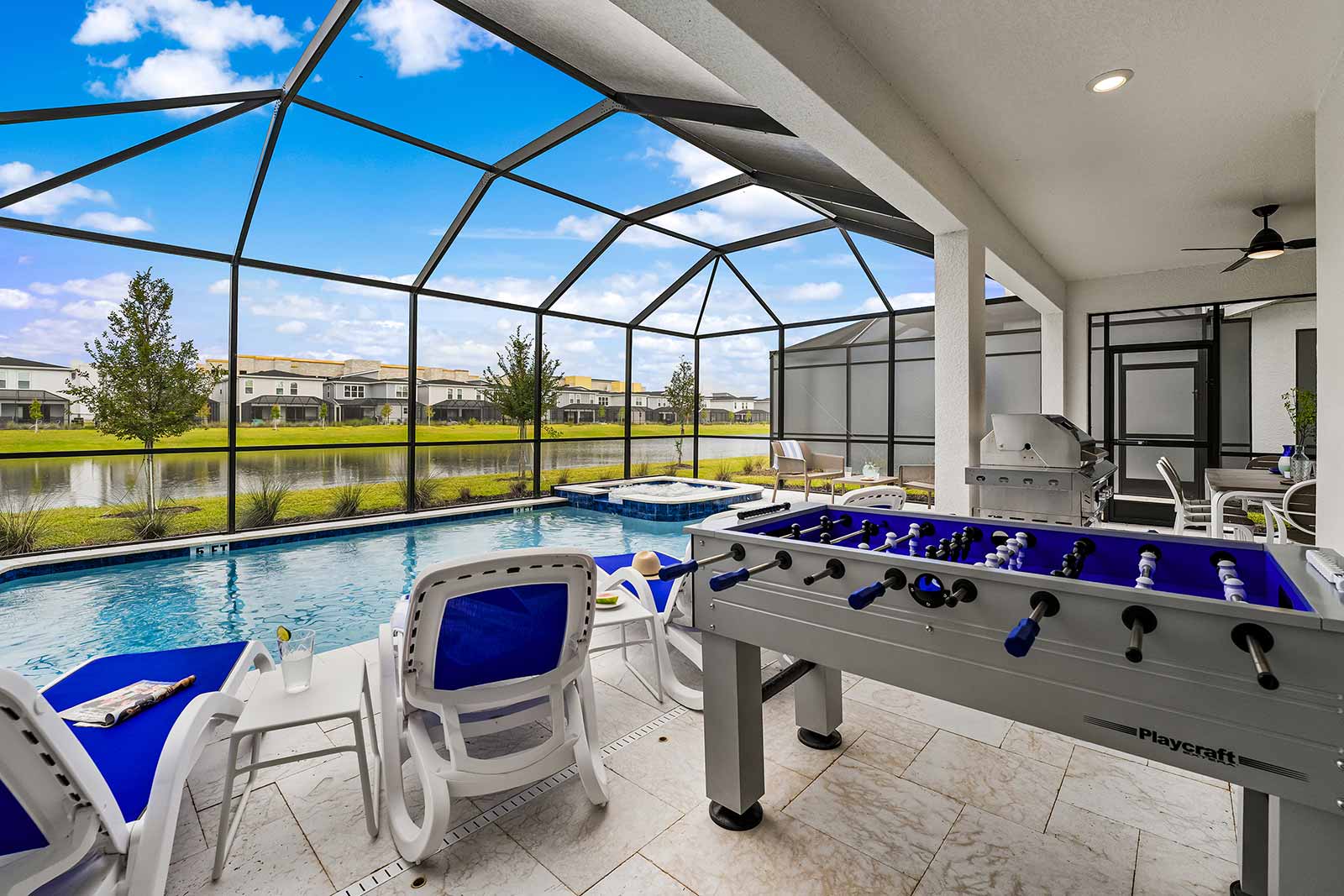 House Safran Sandlake Orange: Luxury 7-Bedroom Villa with Private Pool and Spa, Orange County Florida