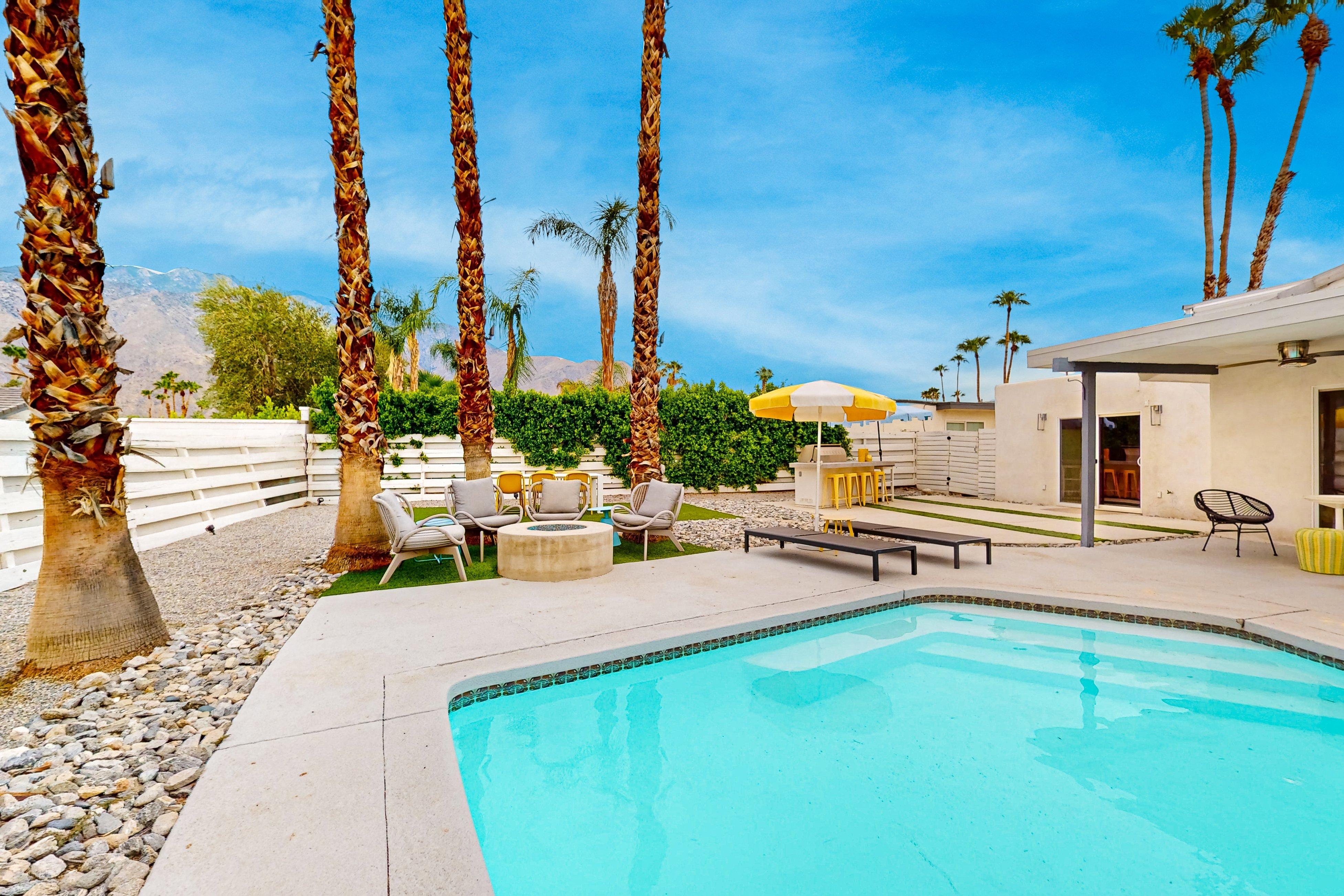 House Safran Tahquitz Palm Springs: Luxury 3-Bedroom Villa with Spa and Private Parking, Palm Springs