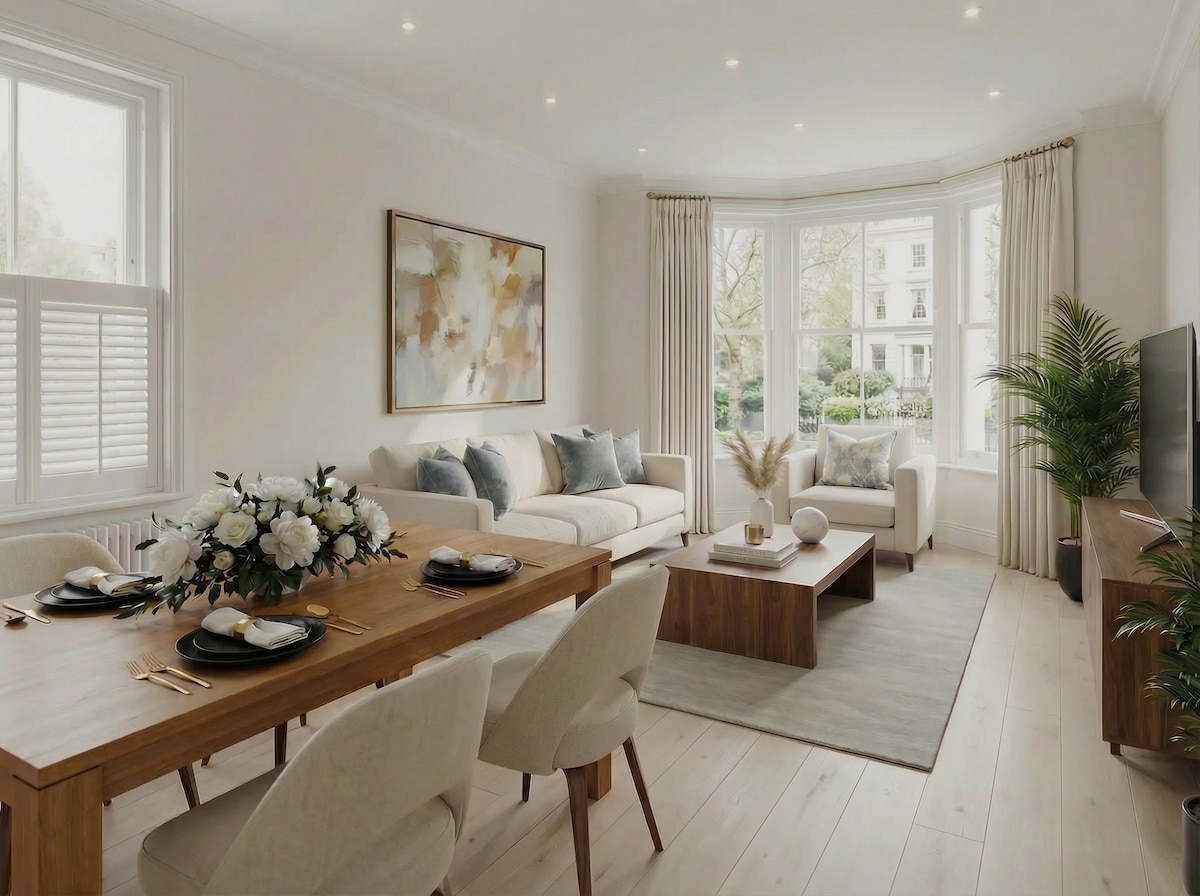 House Zephyr Holborn Temple: Luxury 2-Bedroom Apartment with Private Parking in Holborn, London
