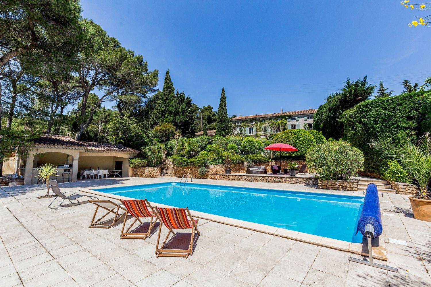 Mas Garrigue Lézignan Fabrezan: 6-Bedroom Moorish-Inspired Villa with Heated Pool & Tennis C
