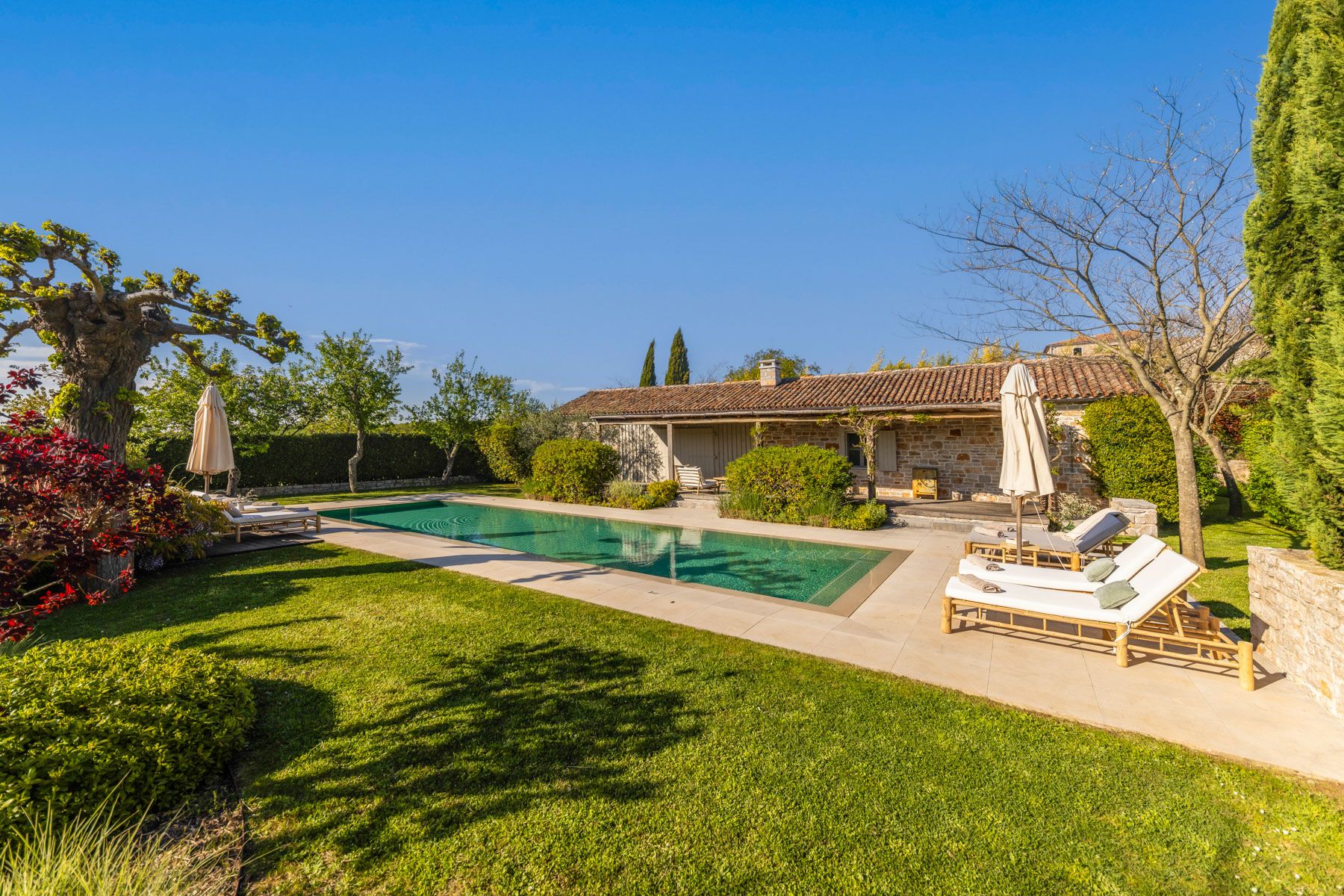 Vila Bura Motovun Croatia: 4-Bedroom Villa with Heated Pool and Spa in Istrian Countrys