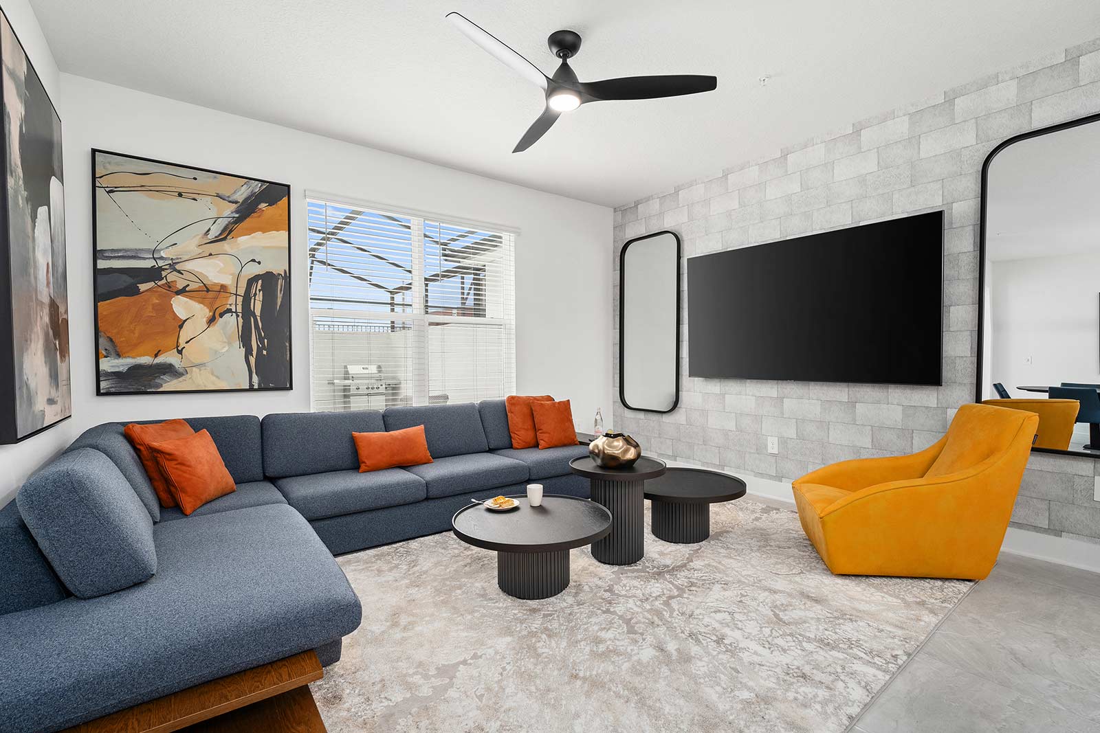 Villa Alisio Azabache Conway: Luxury 4-Bedroom Villa with Private Pool and Gym, Orange County Florida
