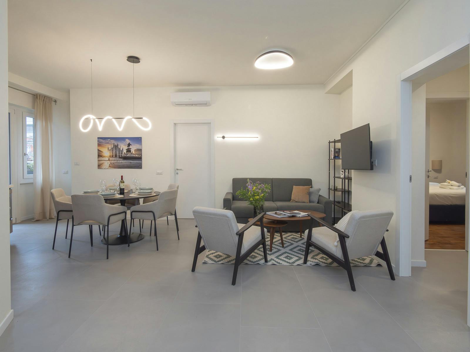 Villa Scirocco Viale Paolo Sarpi Chinatown: Luxury 2-Bedroom Apartment with Air Conditioning in Milan Chinatown