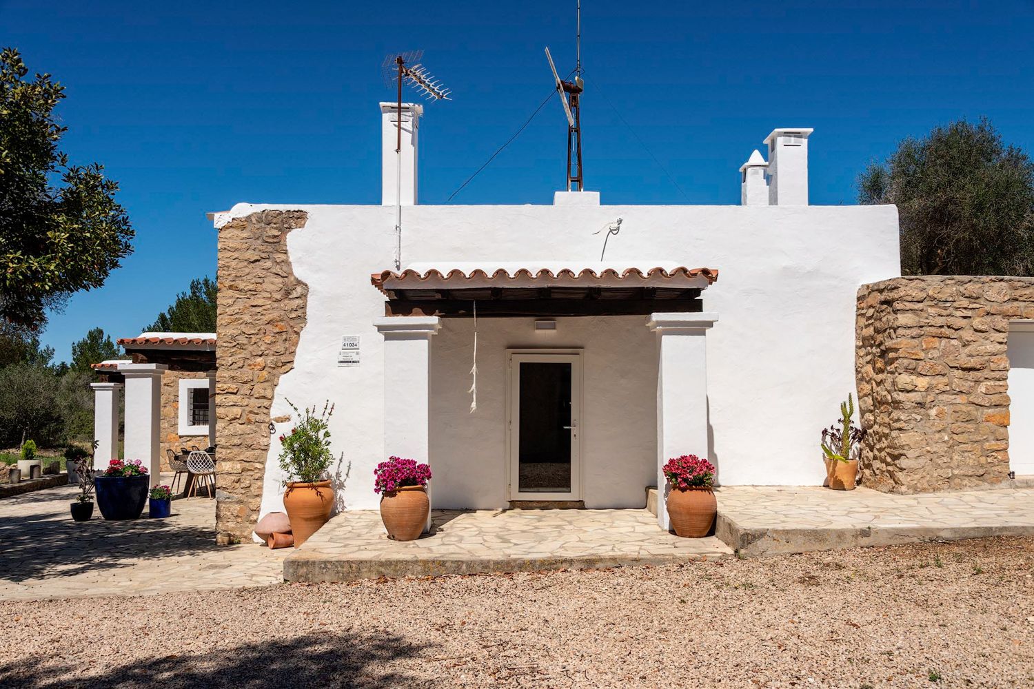 Villa Azahar Cala Ibiza: 4-Bedroom Countryside Retreat with Spa Near Santa Agnes, Ibi