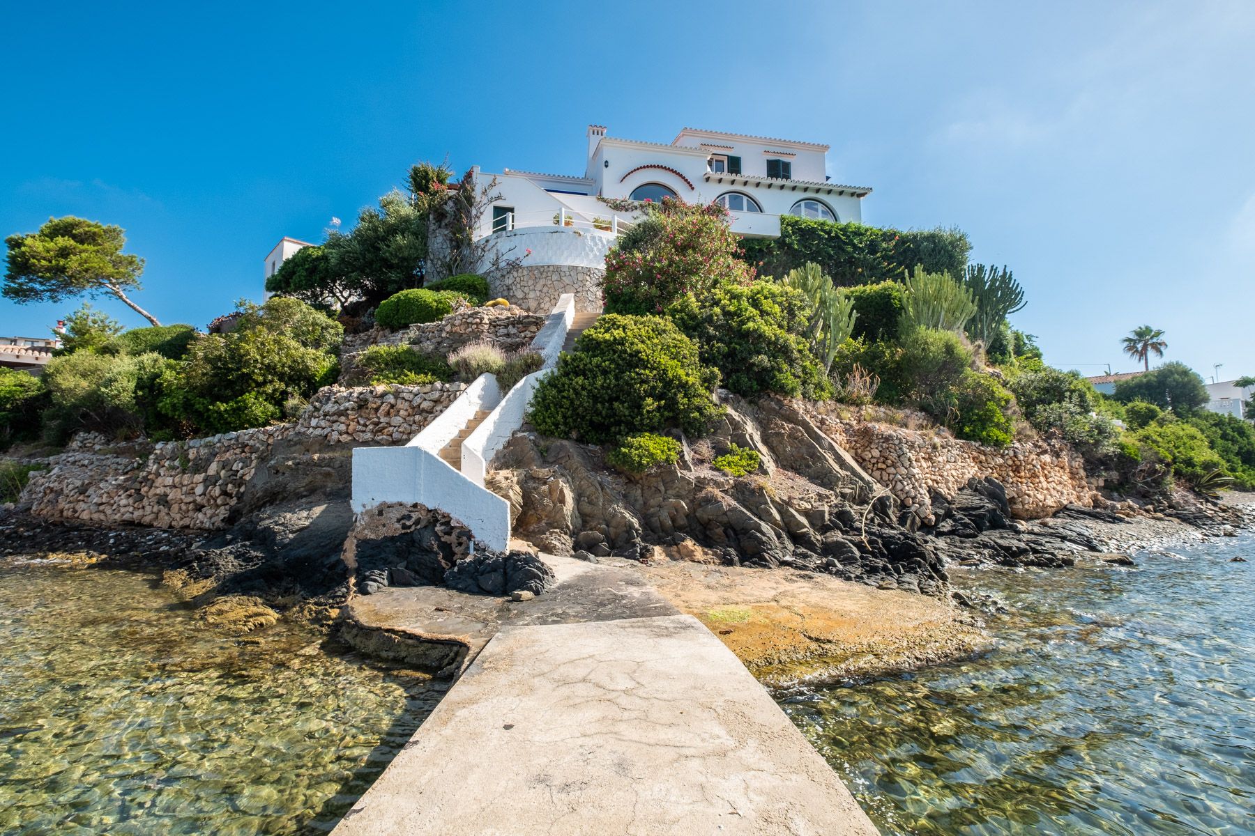 Villa Azahar Cala Mahón: 5 Bedroom Harbourfront Villa with Stunning Sea Views in Cala