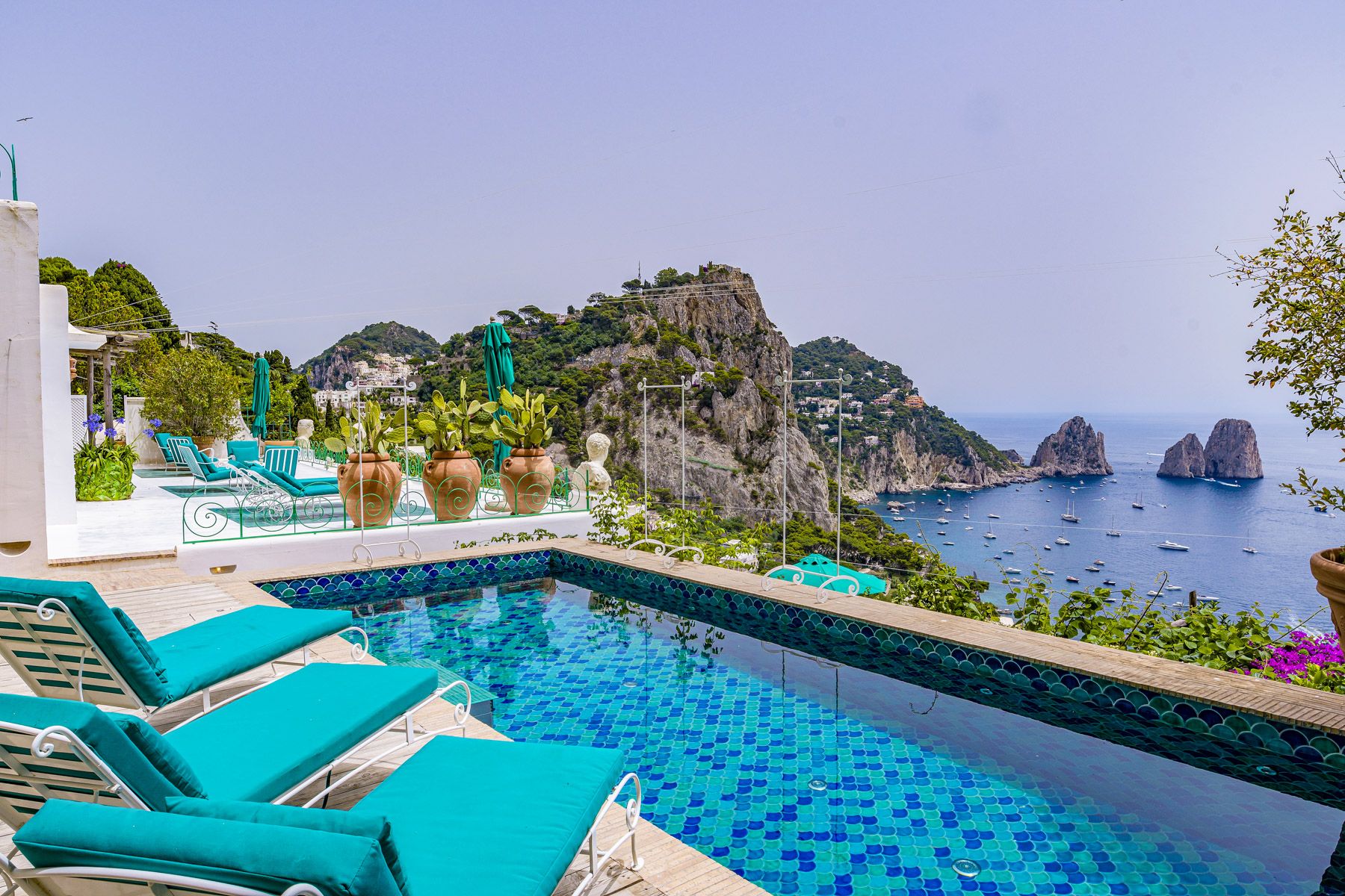 Villa Azzurra Anacapri Capri: 4-Bedroom Seaview Villa with Spa on Capri Island, Amalfi Coa