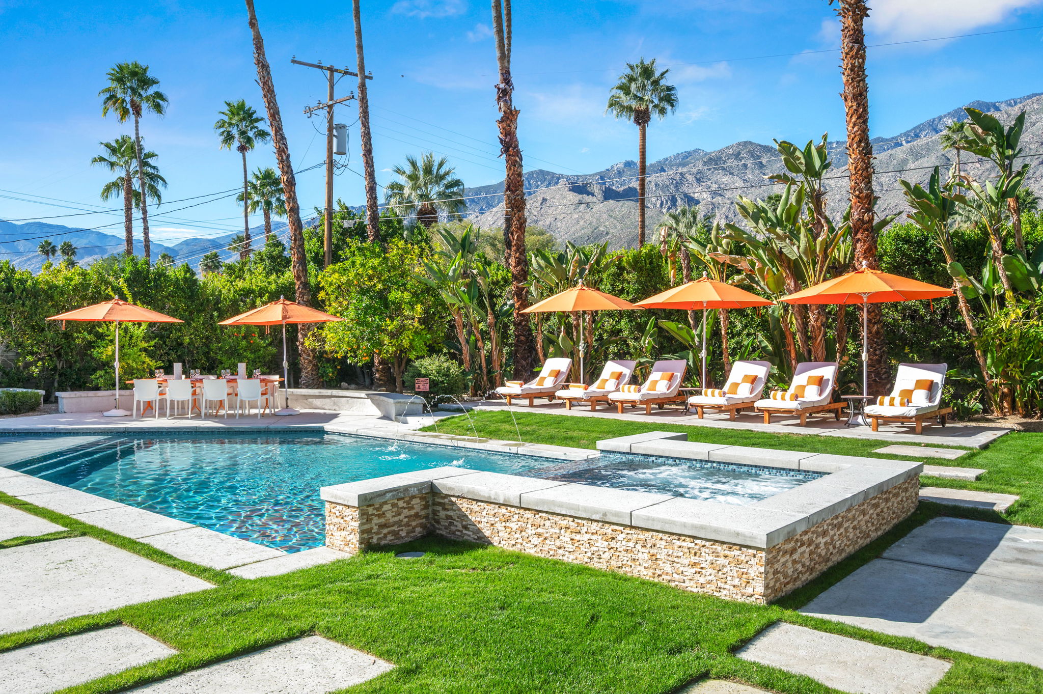 Villa Azulejo Tahquitz Canyon Palm Springs: Luxury 4-Bedroom Villa with Private Pool and Mountain Views, Palm Springs
