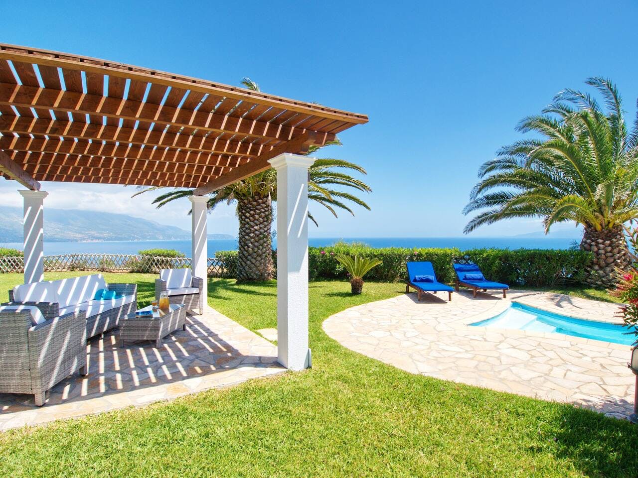 Villa Boreas Katelios Kefallonia: Luxury 2-Bedroom Villa with Private Pool and Sea Views, Kefallonia
