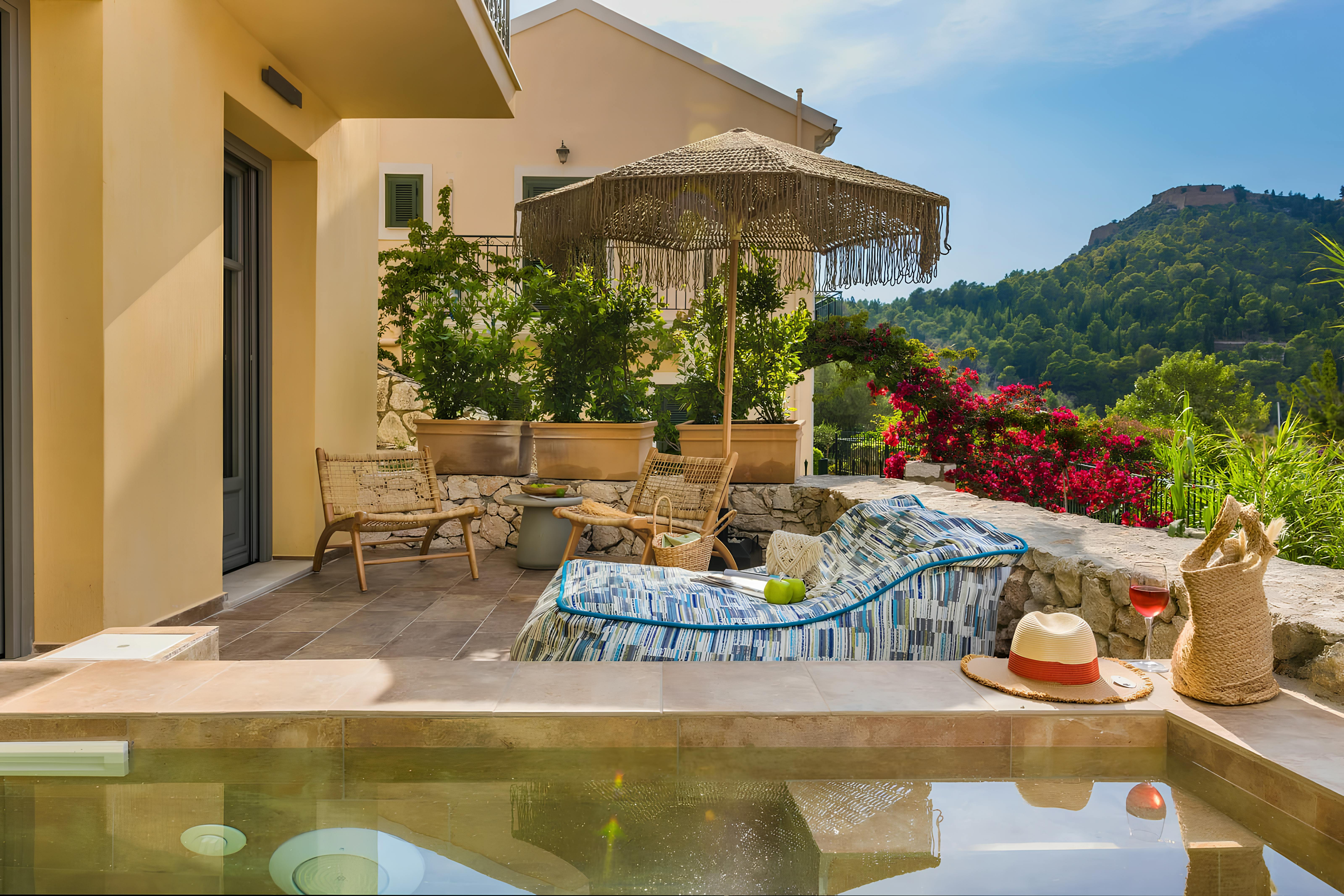 Villa Boreas Kounopetra Pylaros: Luxury 1-Bedroom Villa with Private Pool and Sea Views in Pylaros