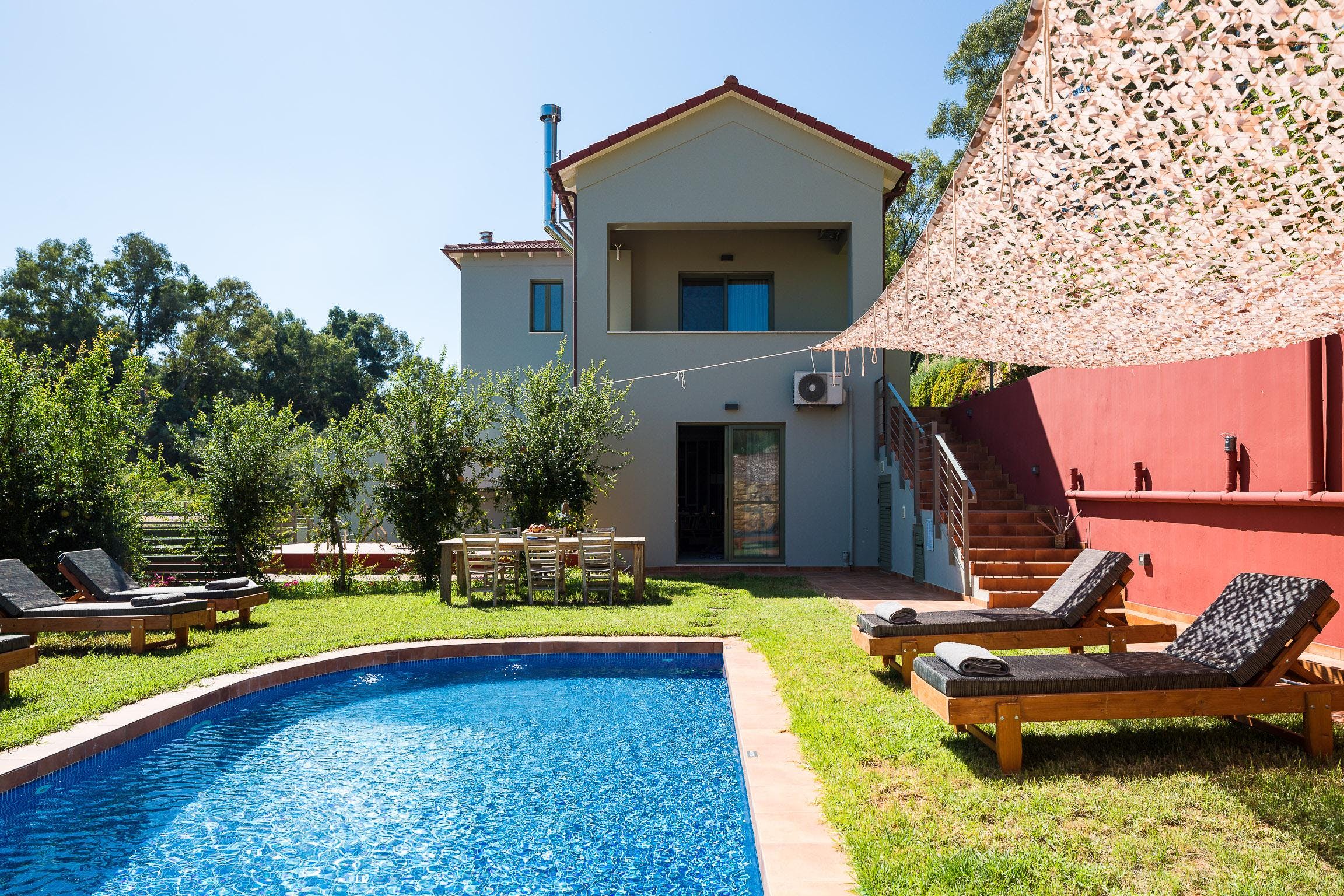 Villa Boreas Louloudi Agia Marina: Luxury 2-Bedroom Apartment with Private Pool and Spa, Agia Marina Crete