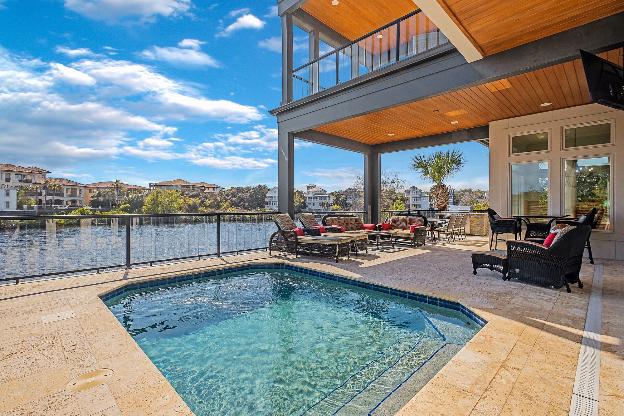 Villa Boreas Rocky Bay Destin: Luxury 5-Bedroom Villa with Private Pool and Tennis Court, Okaloosa County