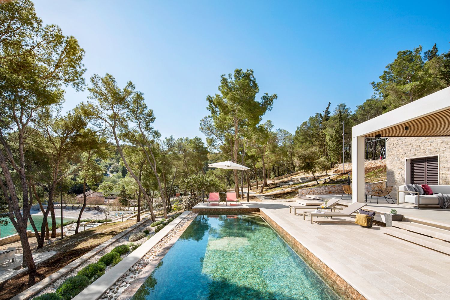Villa Bura Sutivan Brač: 4-Bedroom Infinity Pool Villa with Sea Views in Sutivan, Bra