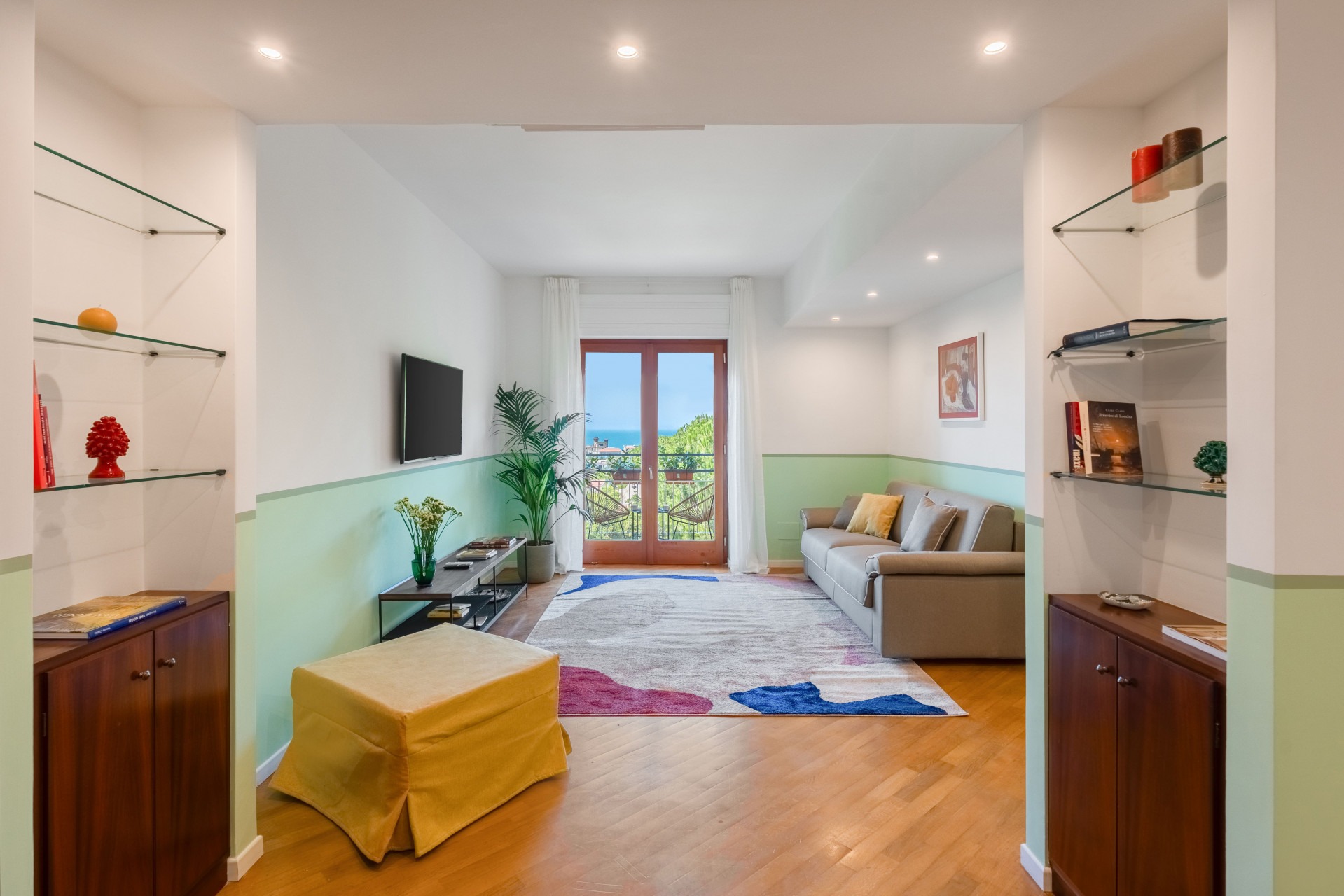 Villa Ceruleo Cala di Puolo Sorrento: Luxury 2-Bedroom Apartment with Sea Views and Air-Con, Sorrento