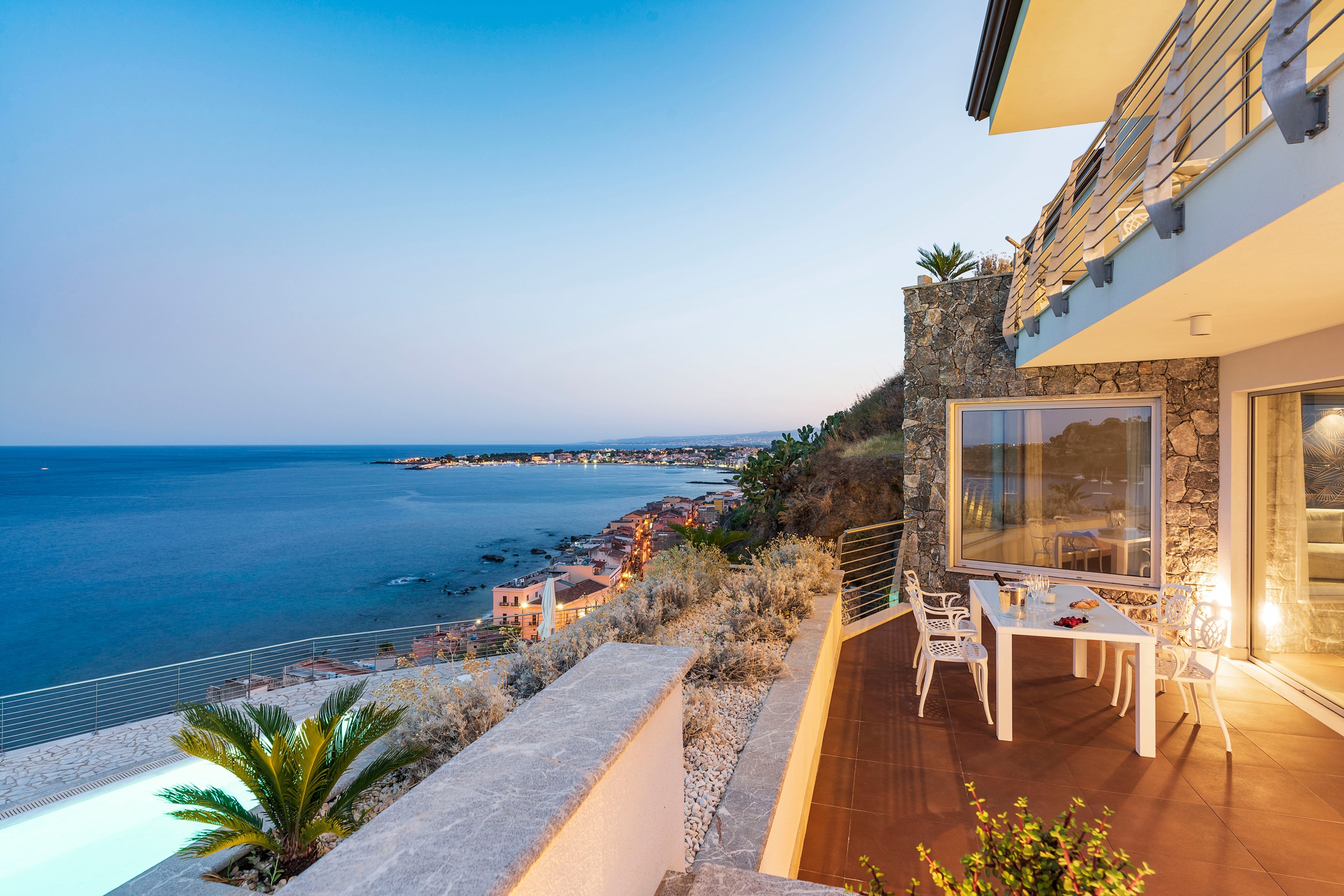 Villa Ceruleo Grotta Mazzeo Taormina: Luxury 10-Bedroom Apartment with Saltwater Pool and Sea Views, Taormina