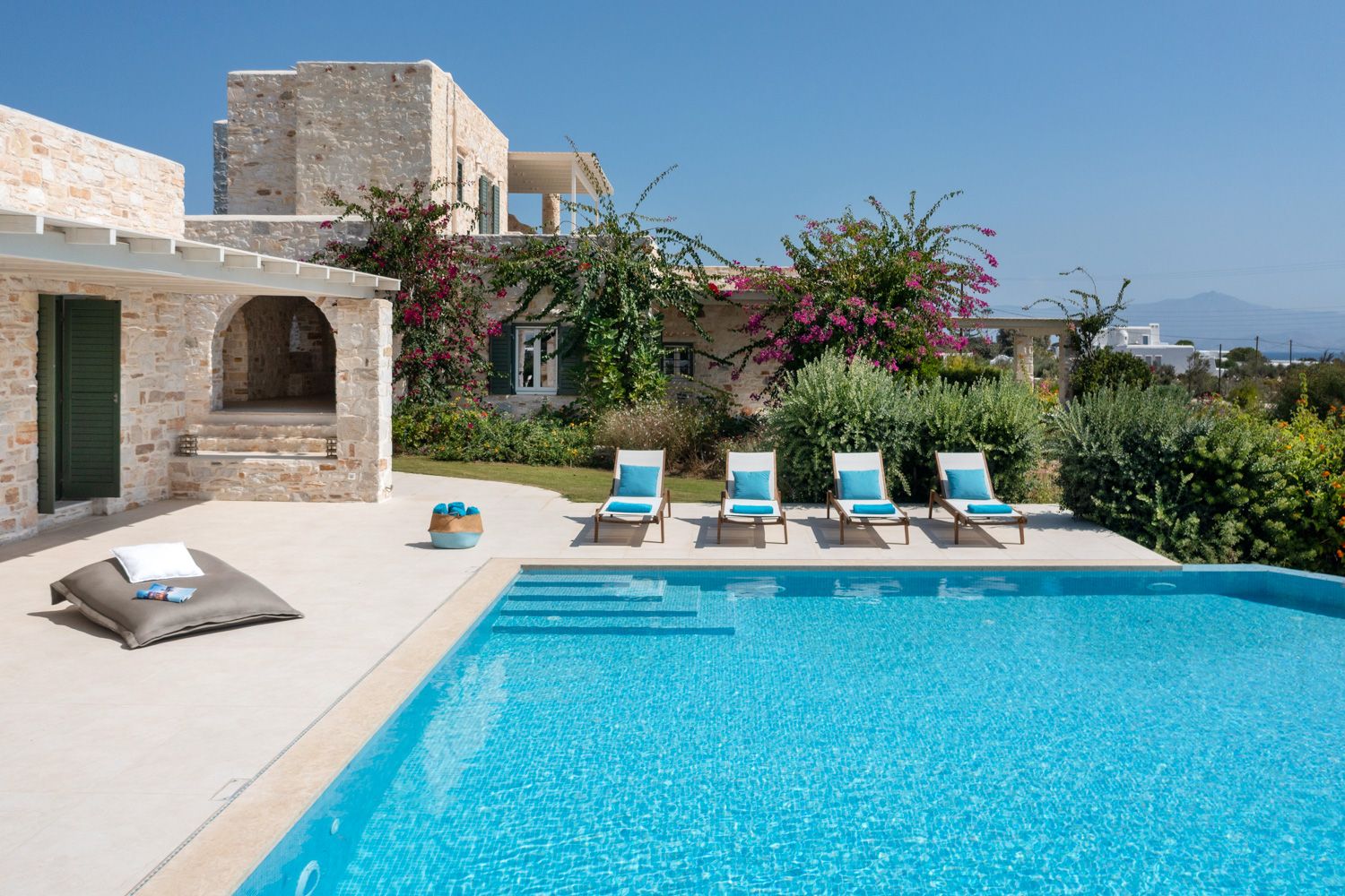 Villa Chrysafgi Naoussa Paros: 7-Bedroom Seaview Villa with Spa in Paros | Sleeps 14 Guests