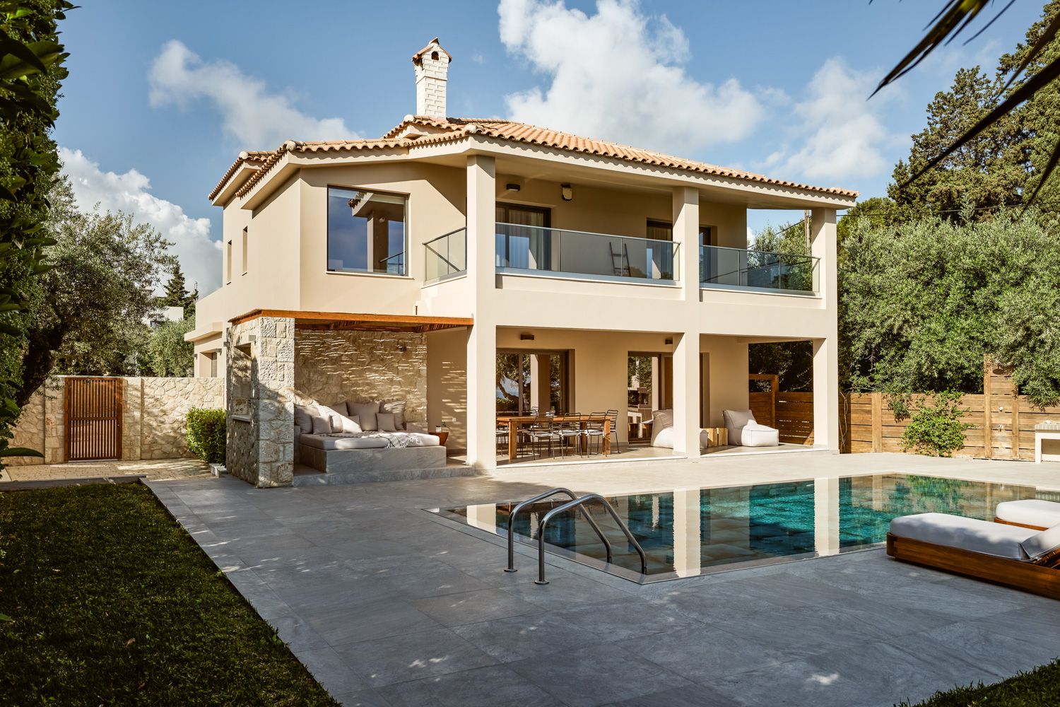 Villa Chrysáfi Argassi Zakynthos: 4-Bedroom Seaview Villa with Hot Tub and Spa in Zakynthos Gr
