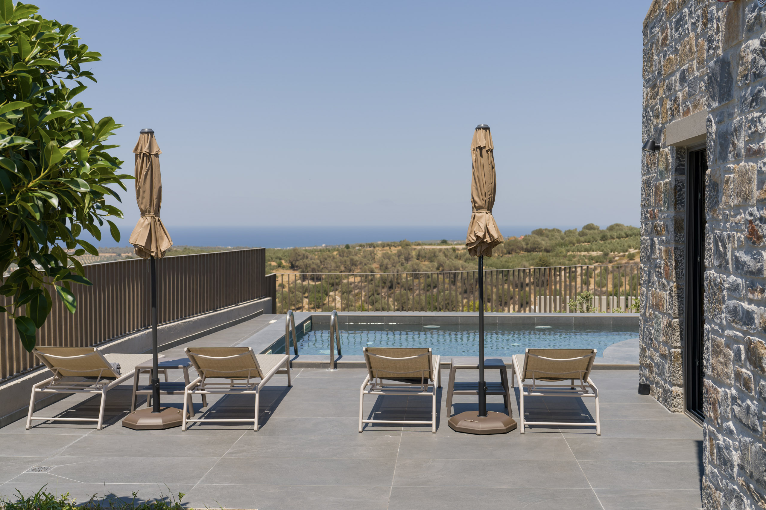 Villa Chrysos Eleftherna Rethymnon: Luxury 3-Bedroom Villa with Private Pool and Sea Views, Rethymnon Crete