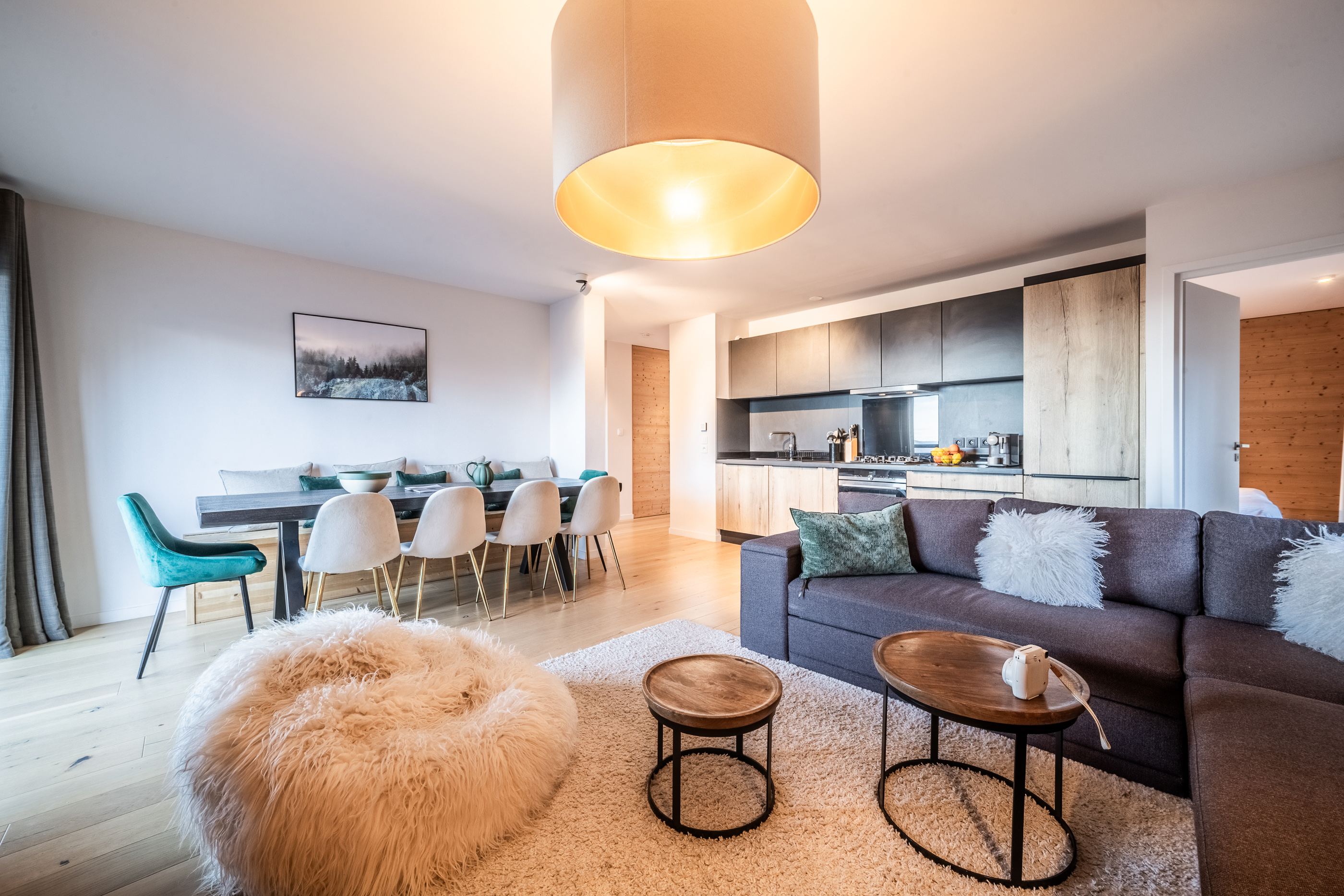 Villa Favonio Arpettaz Les Carroz: Charming 3-Bedroom Ski Apartment with Mountain Views, Les Carroz