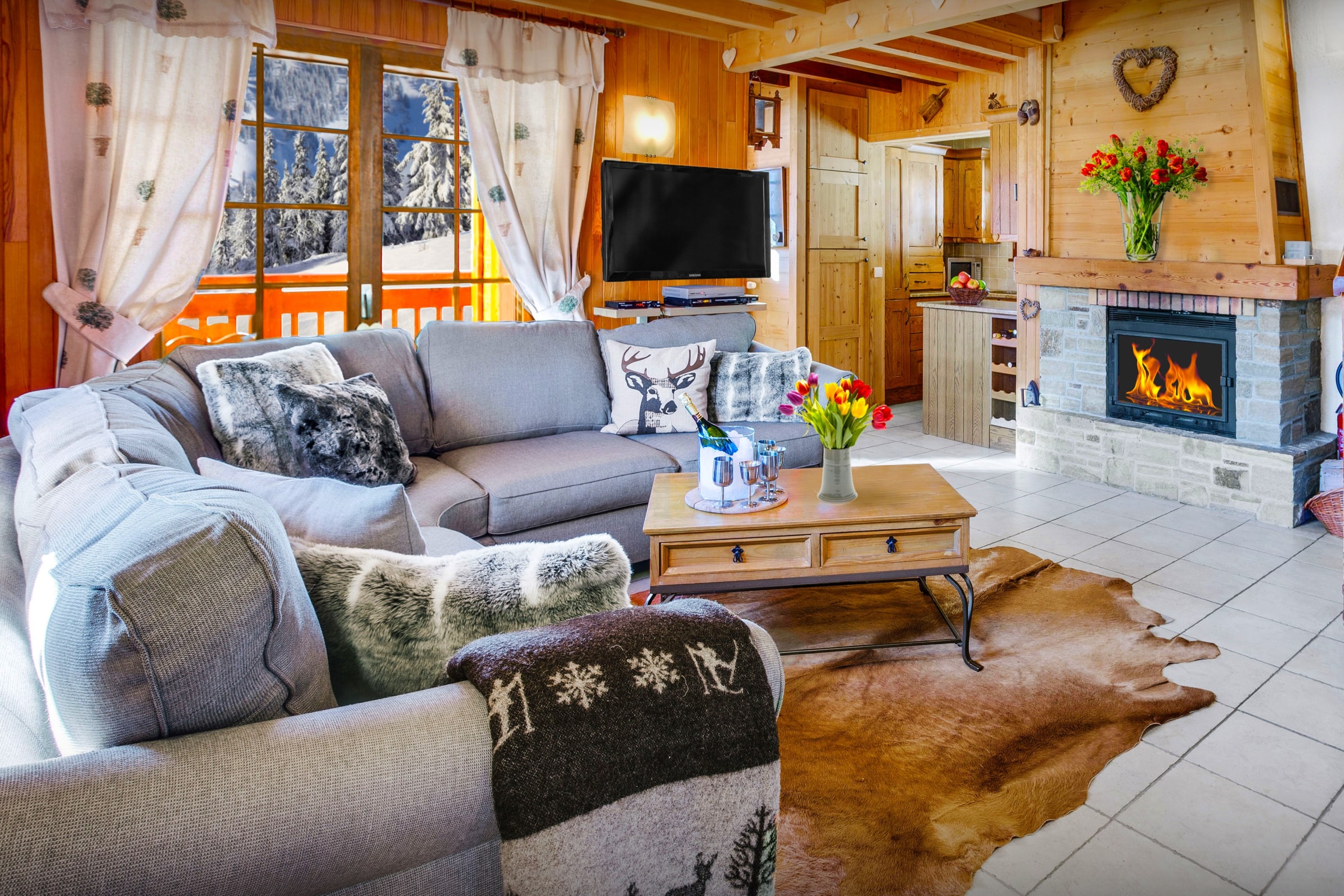 Villa Favonio Vernay Thônes: Luxury 5-Bedroom Ski Chalet with Sauna and Mountain Views, Upper Savoy