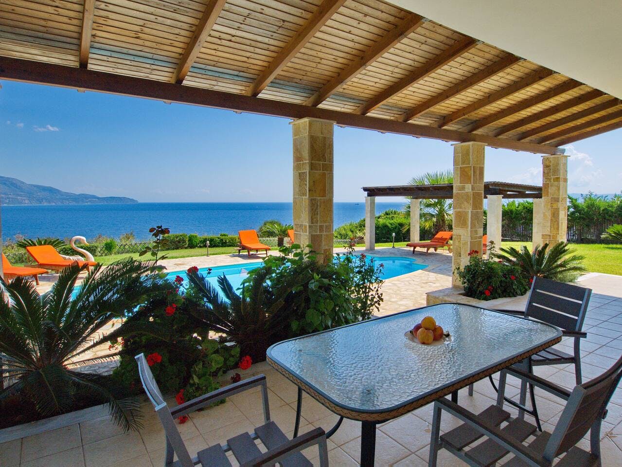 Villa Galazio Agia Efthymia Kefallonia: Luxury 3-Bedroom Villa with Private Pool, Hot Tub and Sea Views, Kefallonia