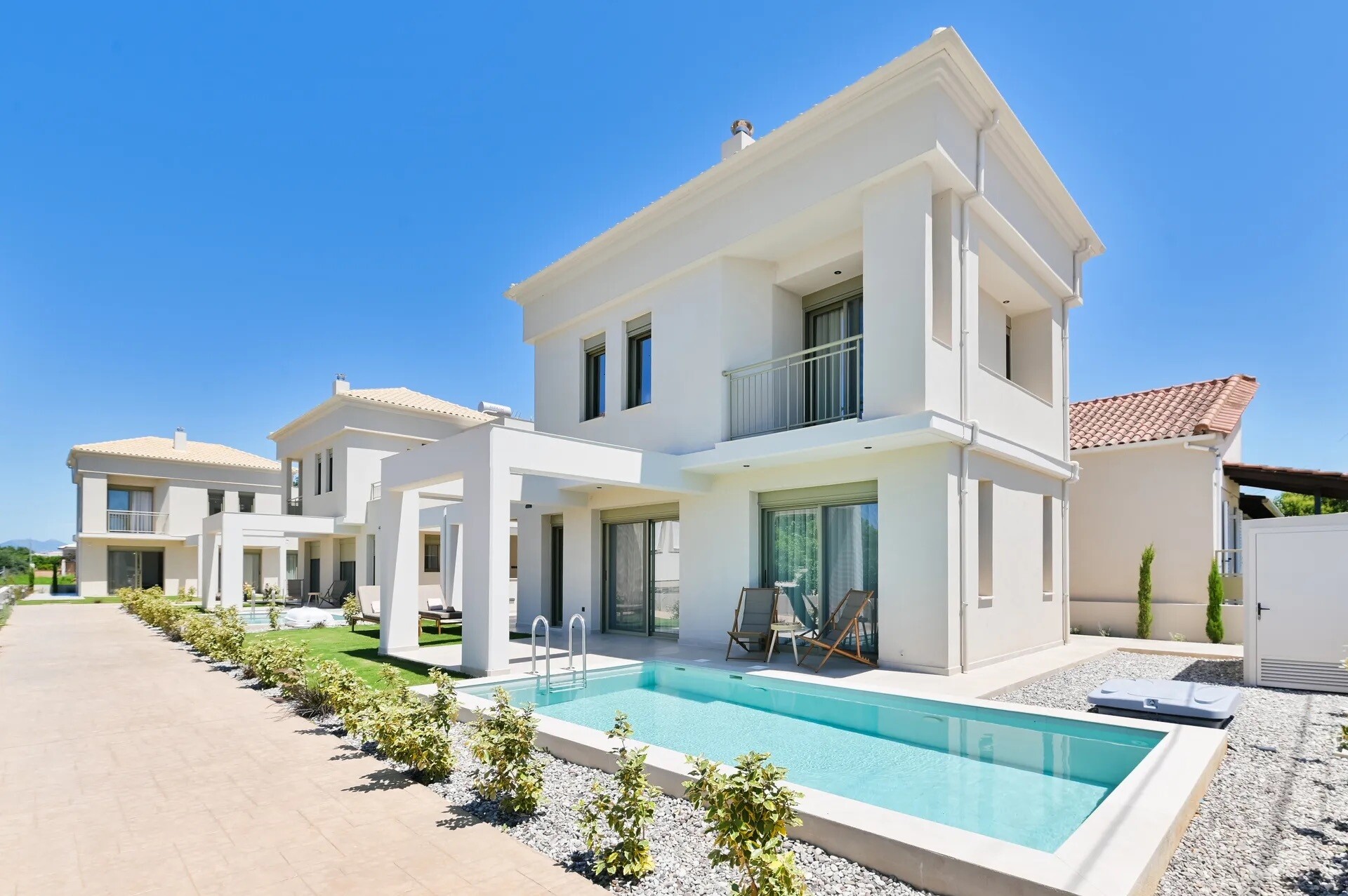 Villa Galazio Monolithi Preveza: Luxury 3-Bedroom Villa with Private Pool and Sea Views, Preveza