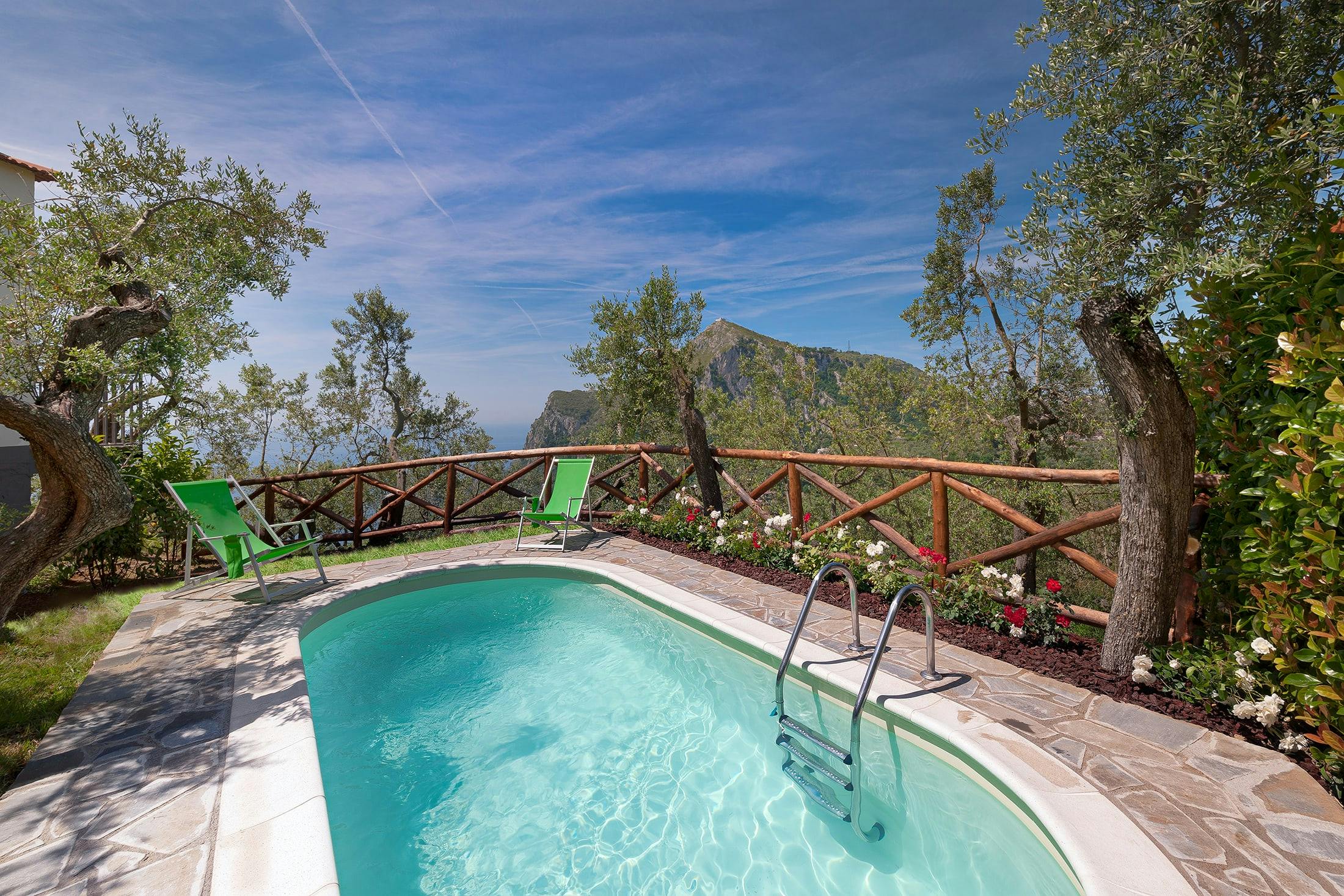 Villa Garbino Oleandro Nerano Sorrento: Luxury 2-Bedroom Villa with Private Pool and Sea Views, Sorrento