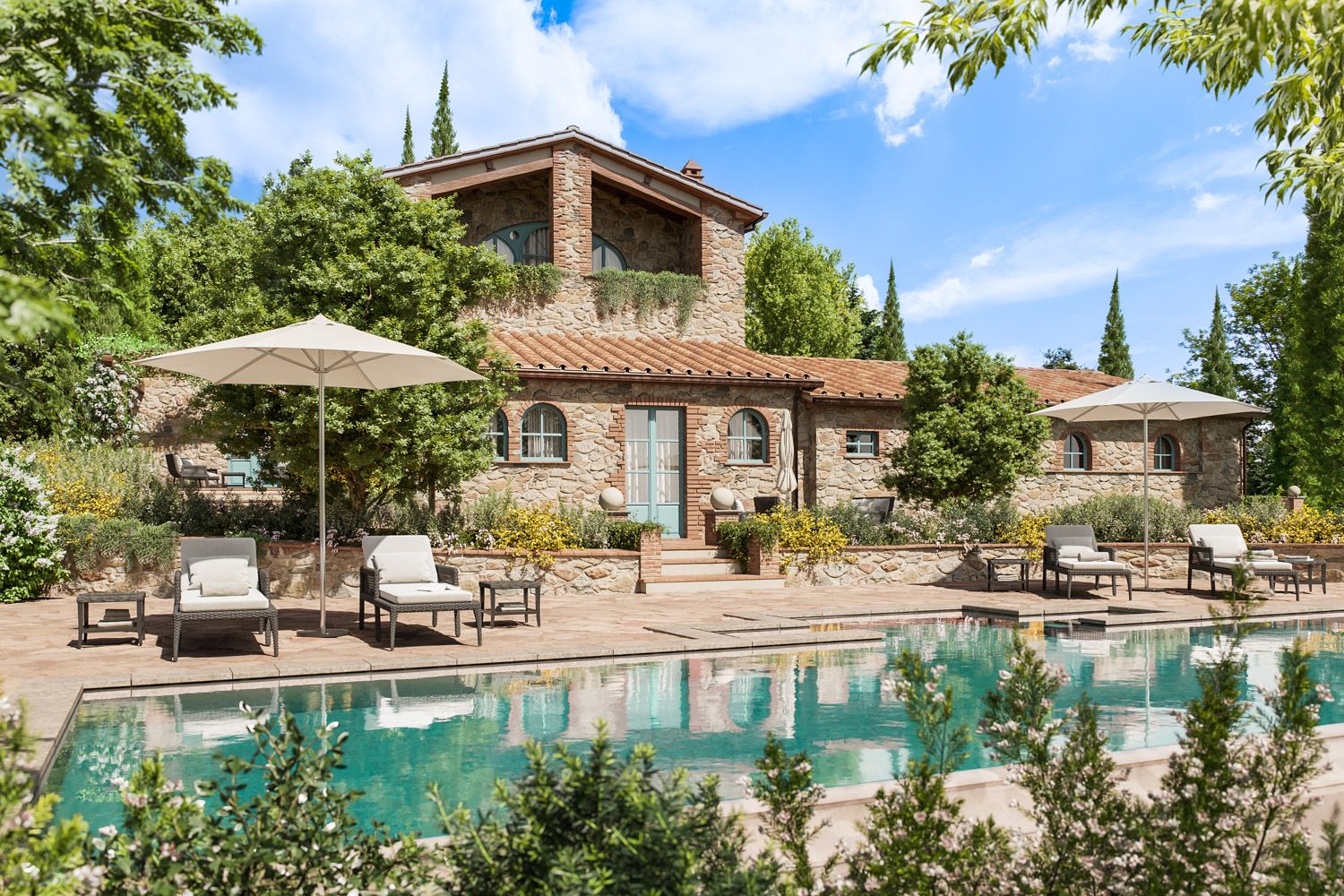 Villa Ginepro Poggiarello Volterra: 2-Bedroom Hilltop Estate Villa with Heated Pool and Volterra