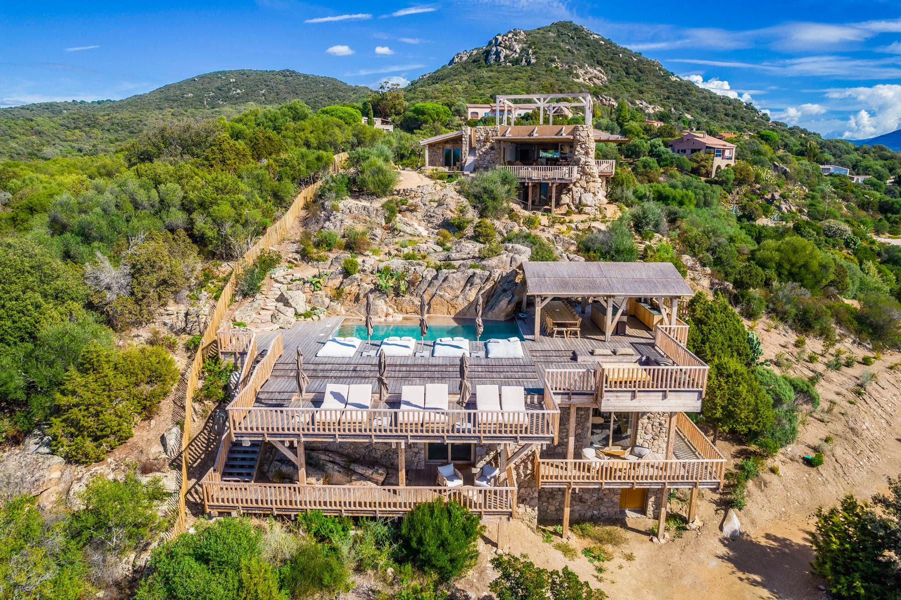 Villa Granitu Bonifacio Corse: 6-Bedroom Villa with Heated Pool and Gulf Views in Southern