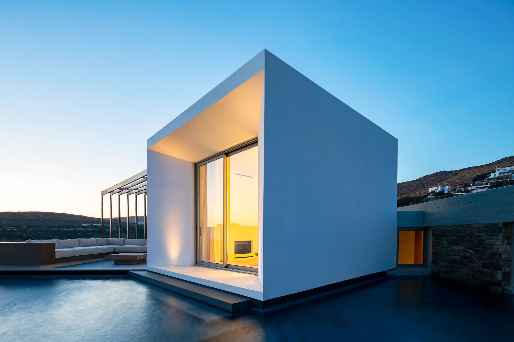 Villa Αμέθυστος Λυχνάφτια Τήνος: 2-Bedroom Villa with Private Pool and Hot Tub in Agios Fokas