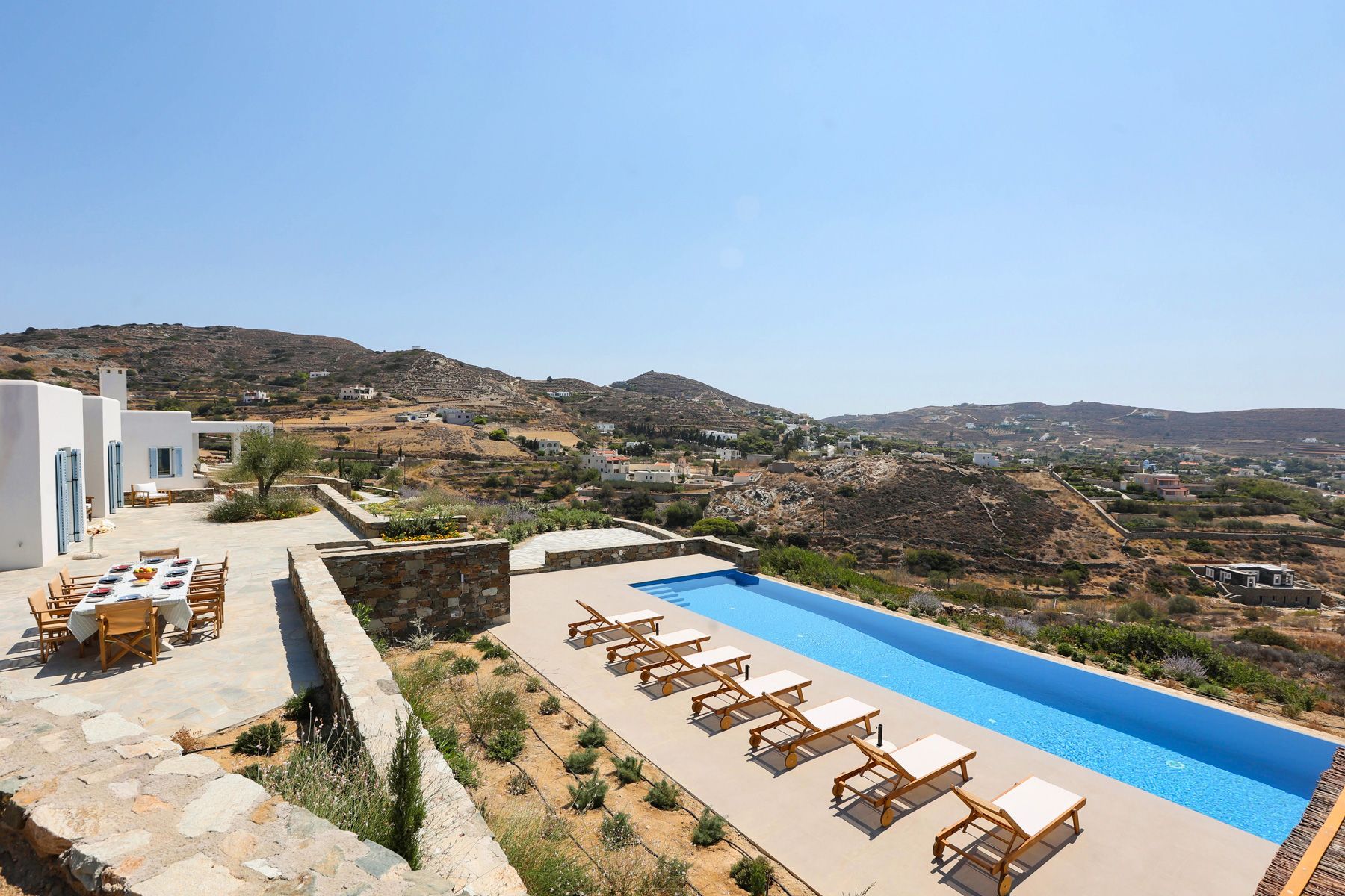 Villa Χρυσόφυλλο Φοίνικας Σύρος: 6-Bedroom Seaview Villa with Infinity Pool in Posidonia, Syr
