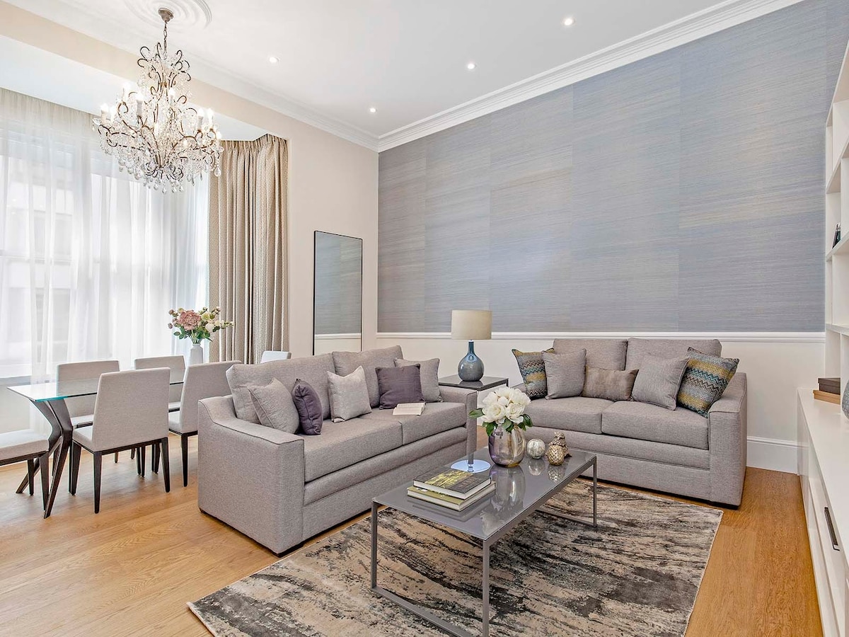 Villa Helm Wilton Belgravia London: Luxury 2-Bedroom Apartment with Air Conditioning and Parking in Belgravia, London