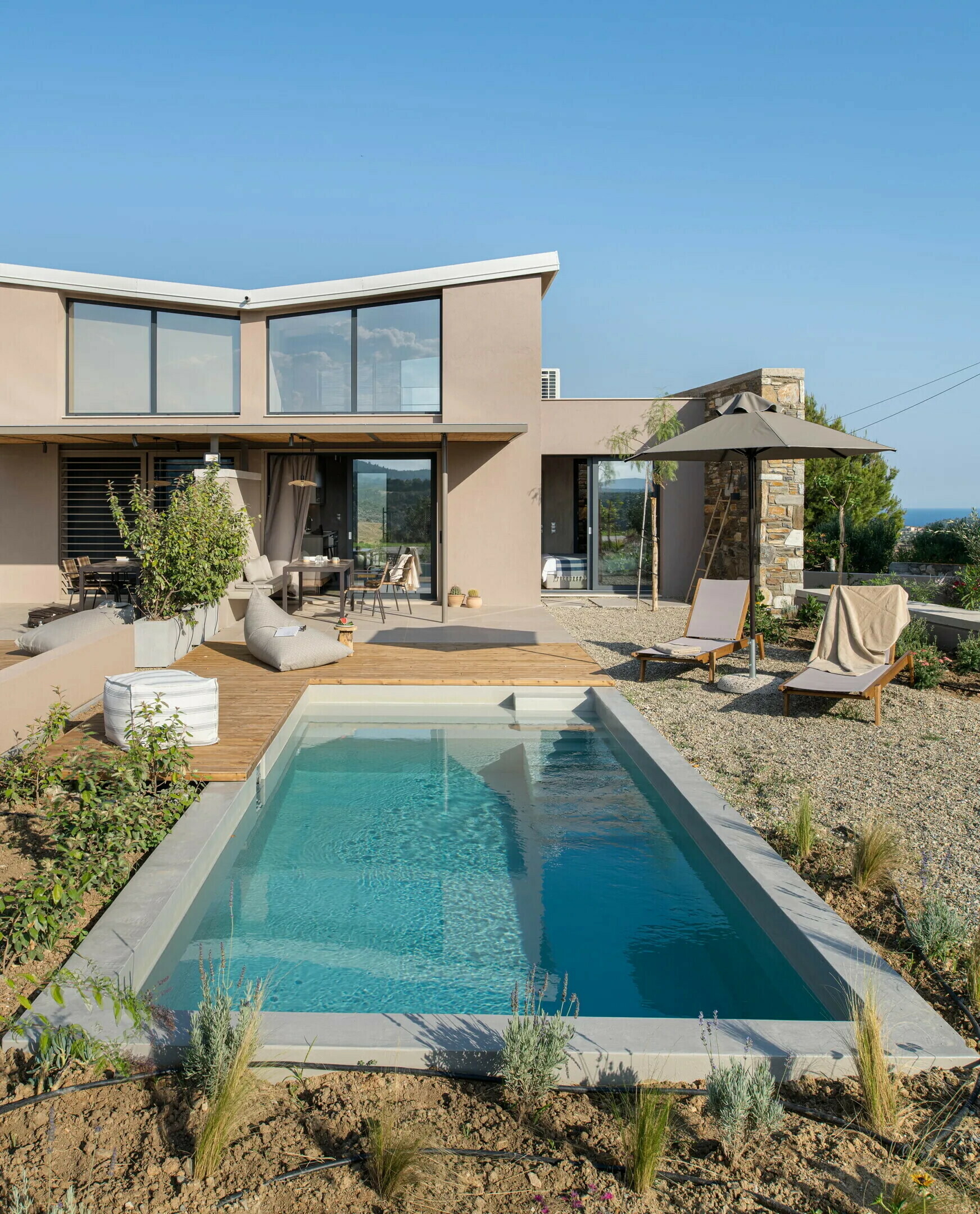 Villa Kokkinos Agios Nikolaos Nikiti: Luxury 2-Bedroom Villa with Private Pool and Sea Views, Nikiti Halkidiki