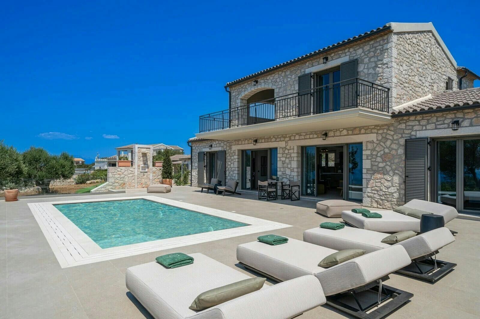 Villa Kyanos Agia Kyriaki Ithaca: Luxury 3-Bedroom Villa with Private Pool and Sea Views, Ithaca